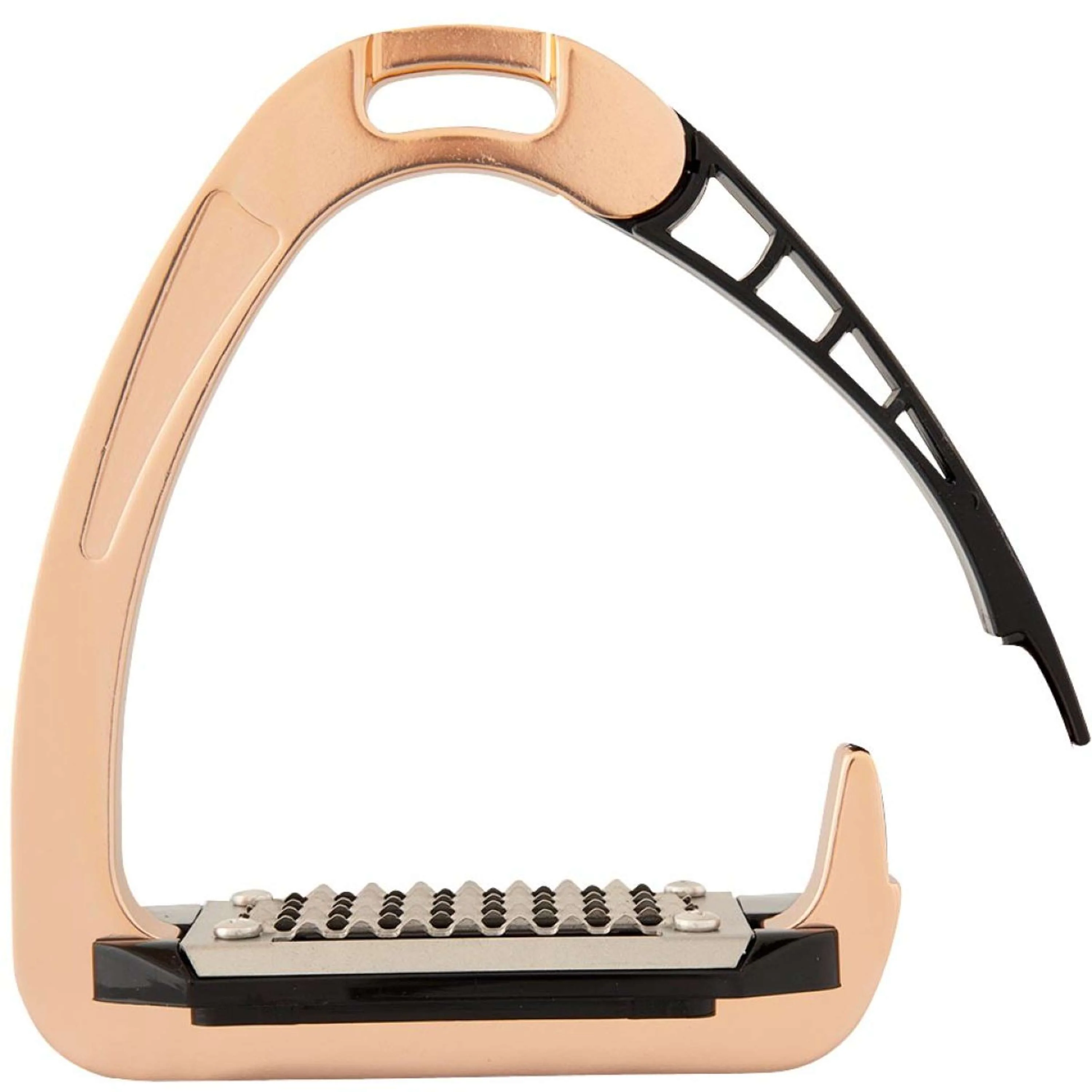 Acavallo Étriers Arena AluPRO Junior Or Rose/Noir - Image 3