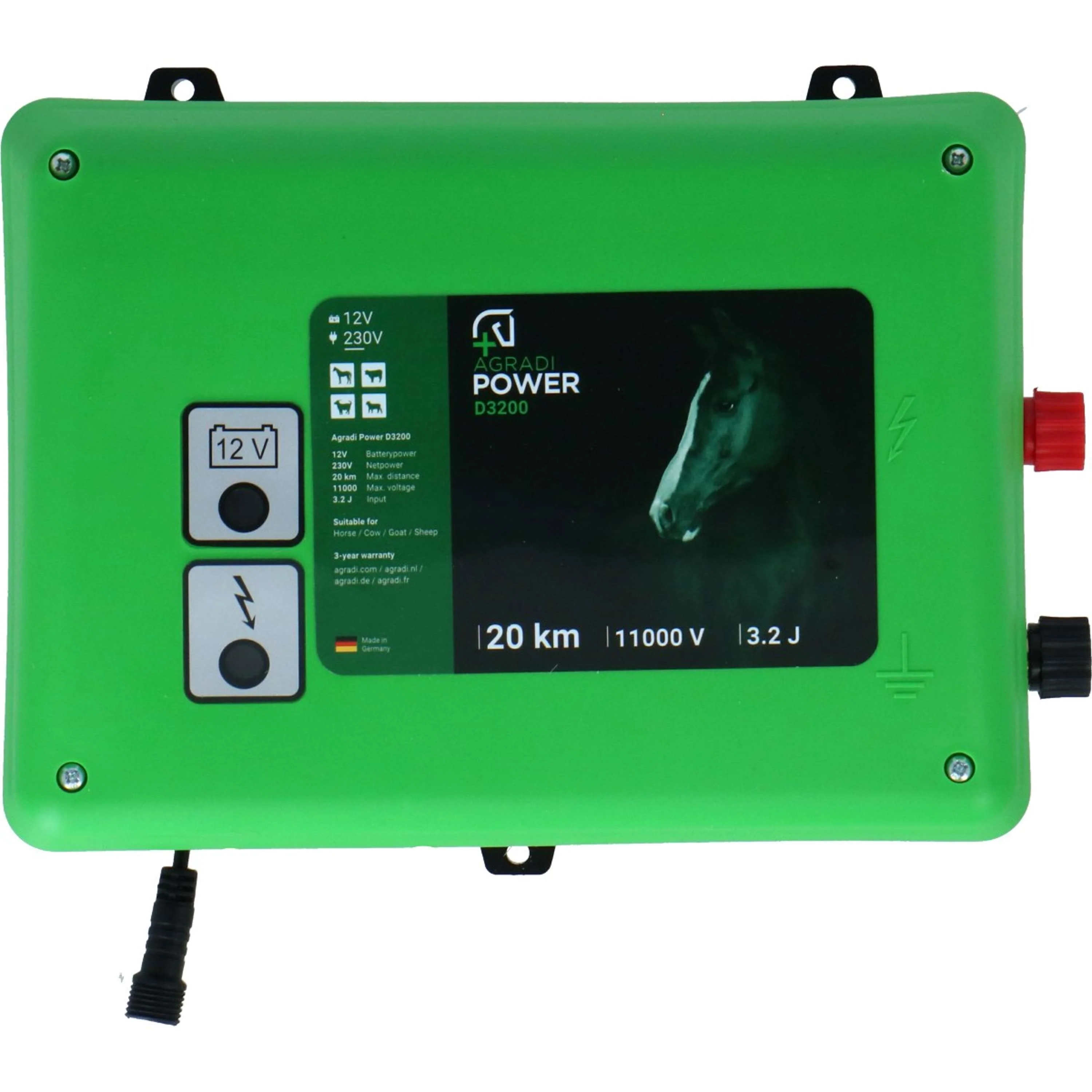 Agradi Duo Power D3200 Électrificateur 3,2 Joule 230V - Image 2