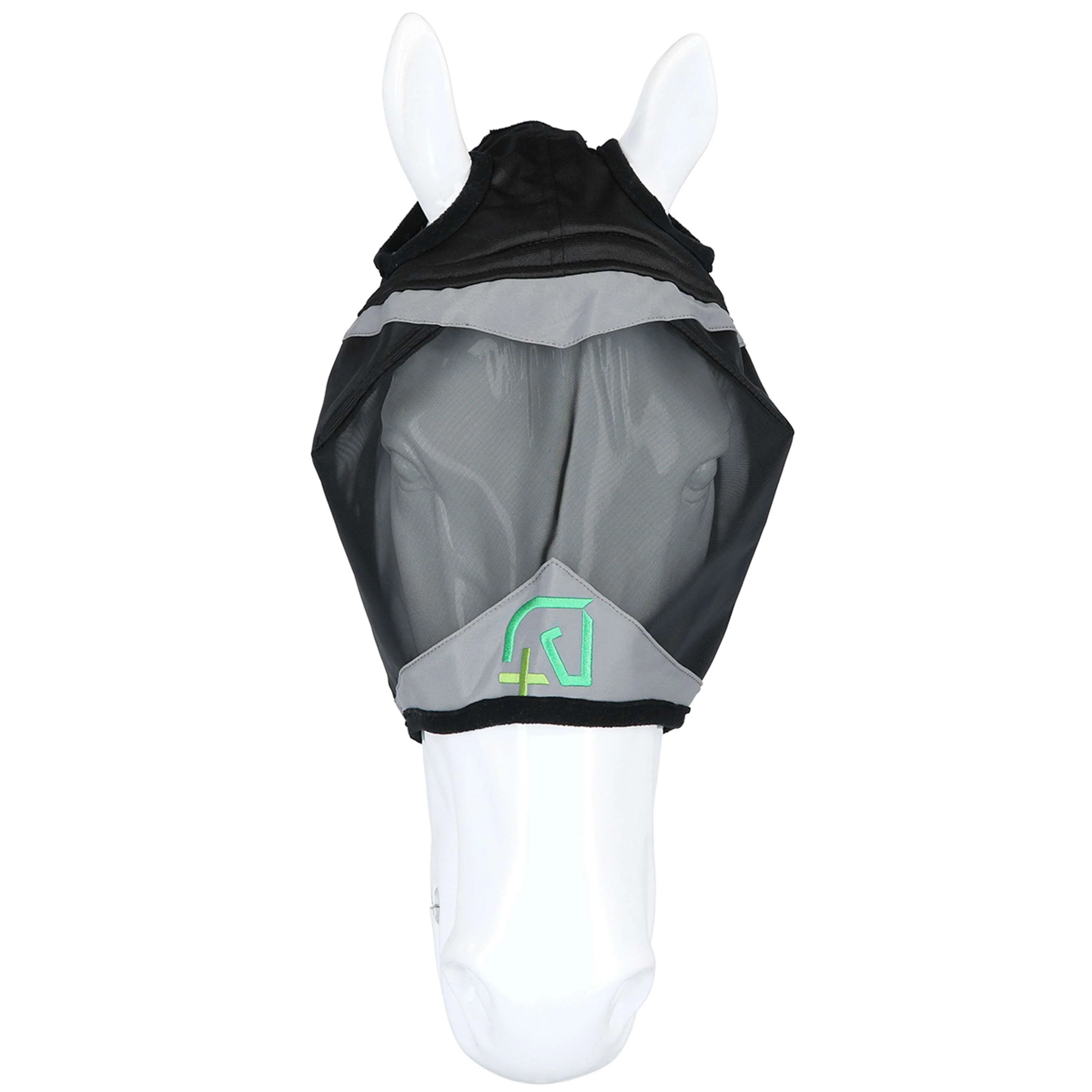 Agradi Horse Masque Anti-Mouches Fine Mesh avec Découpe D'oreille Noir - Image 5
