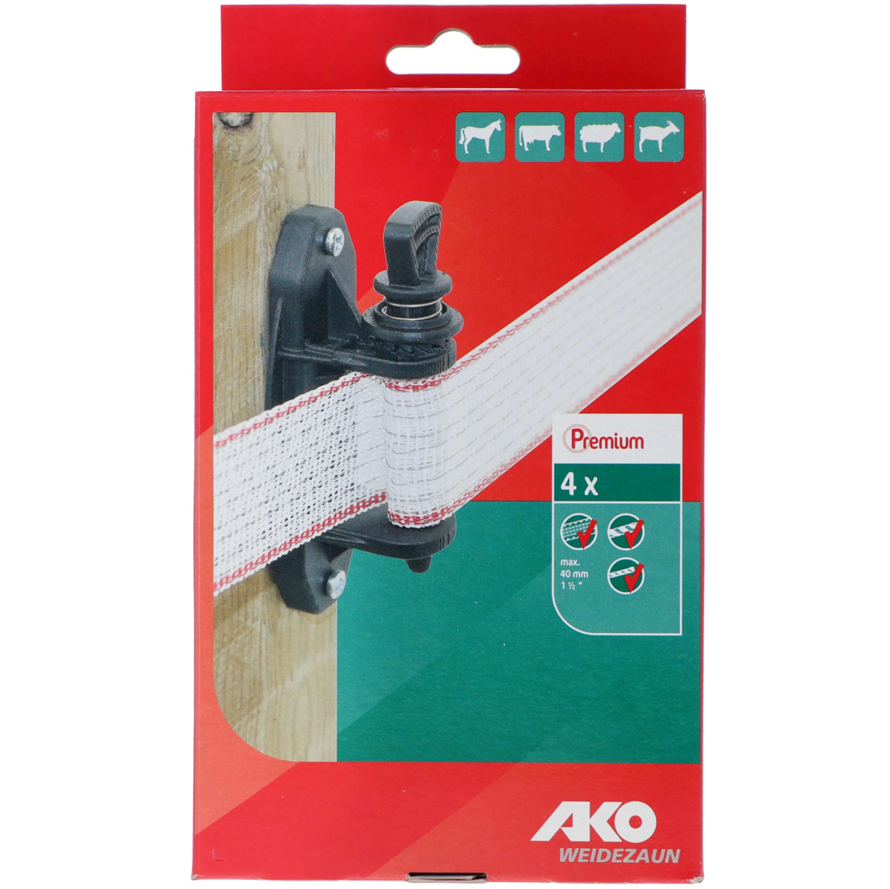Ako Isolateur Tendeur pour Ruban Premium 4 Pièces