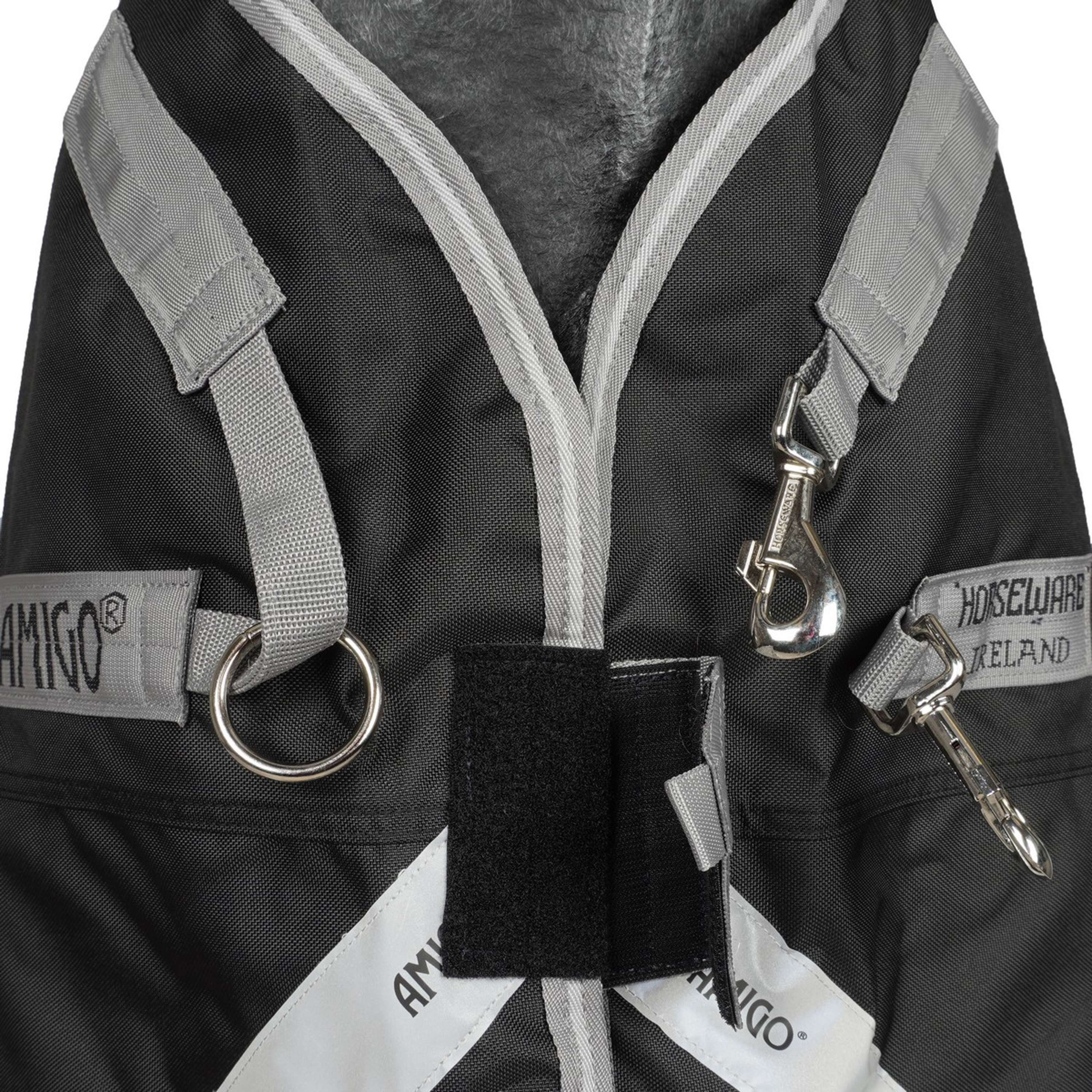 Amigo Couverture Turnout Bravo 100g Black/Titanium Grey - Image 9
