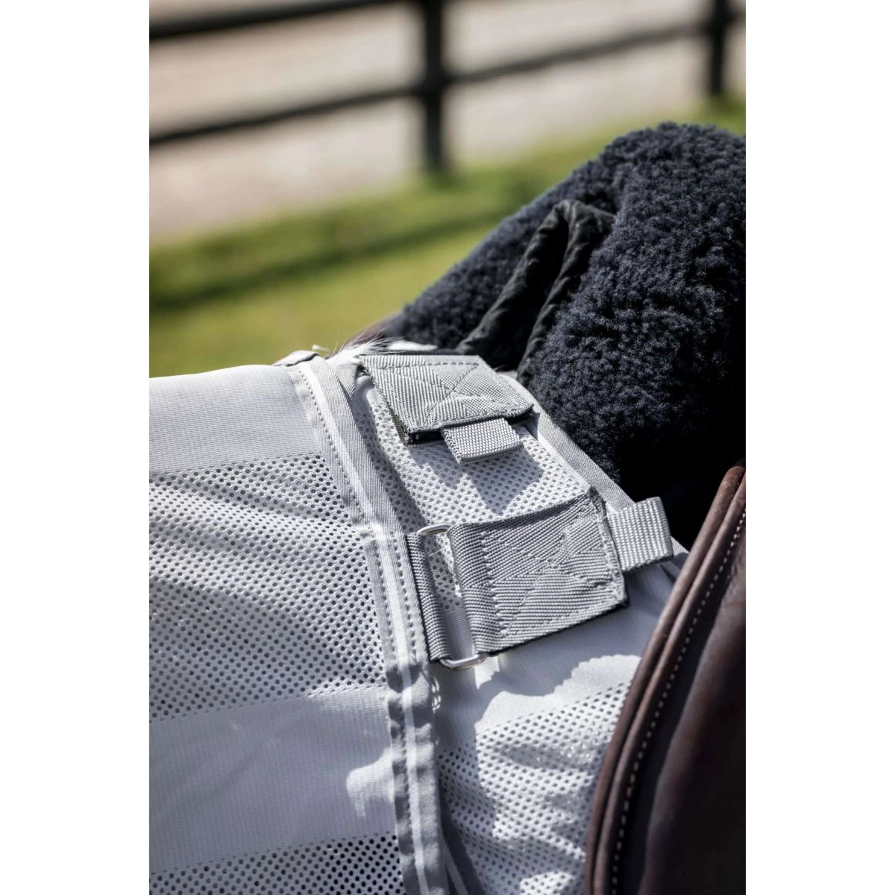 Amigo Chemise Anti-Mouches pour Monter Argent/Gris Titane/Argent - Image 3