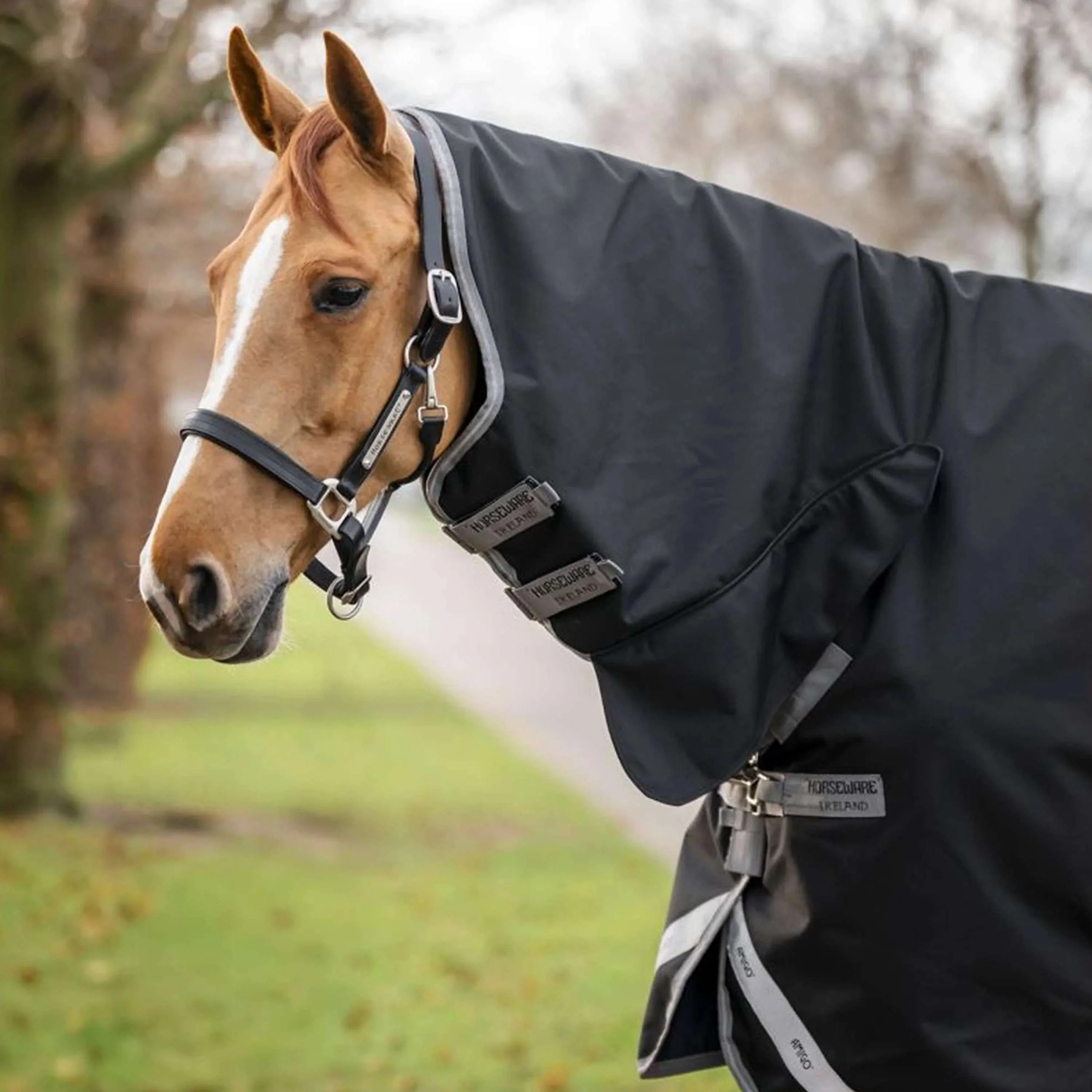 Amigo Chemise Turnout 1200D Integrated 0g Noir/Gris Titane/Argent - Image 2