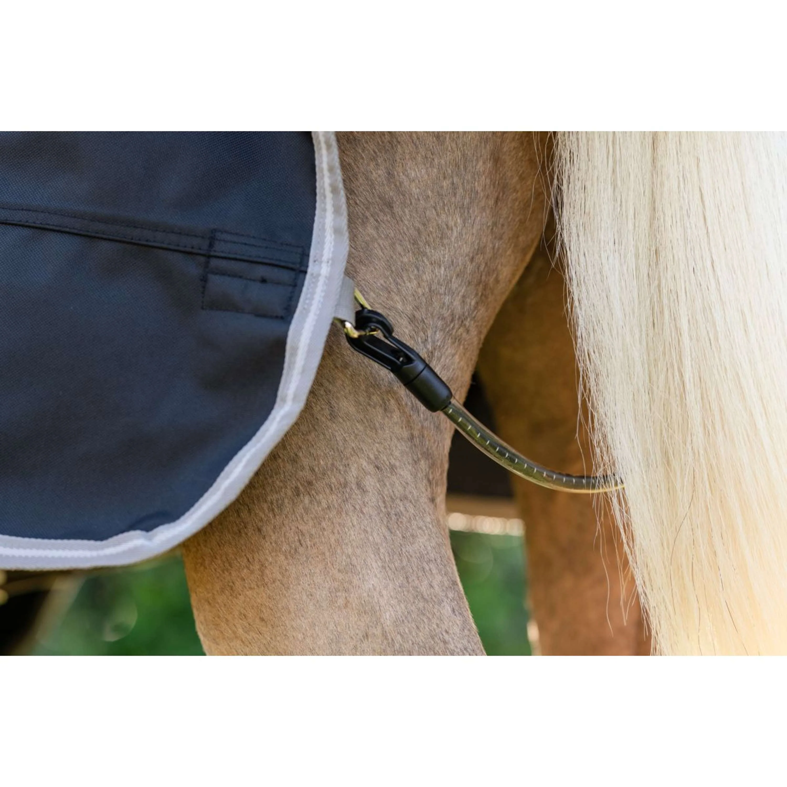 Amigo Chemise Turnout 1200D Pony 0g Noir/Gris Titane/Argent - Image 6