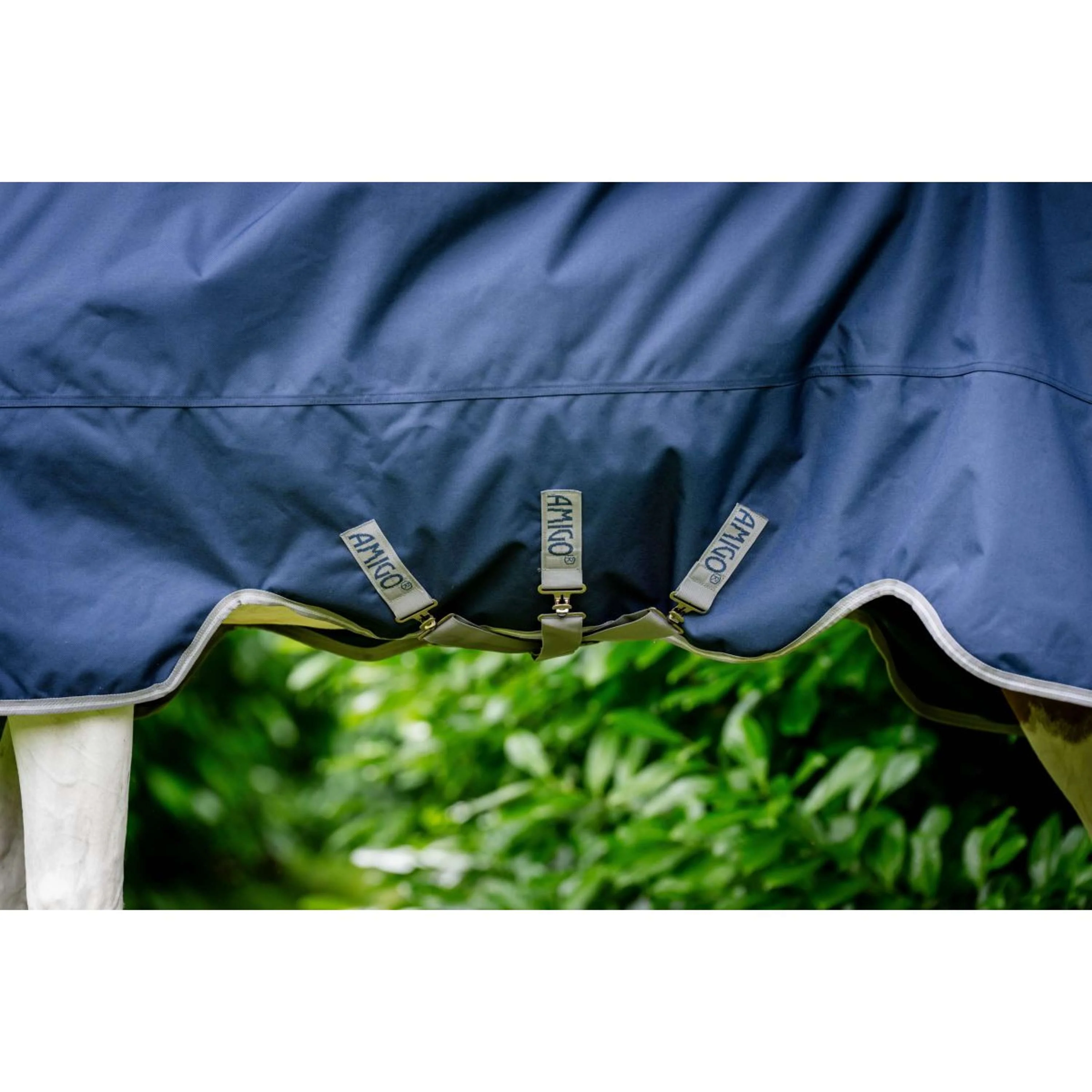Amigo Chemise Turnout 1200D XL 150g Navy/Titanium Grey/Silver - Image 4