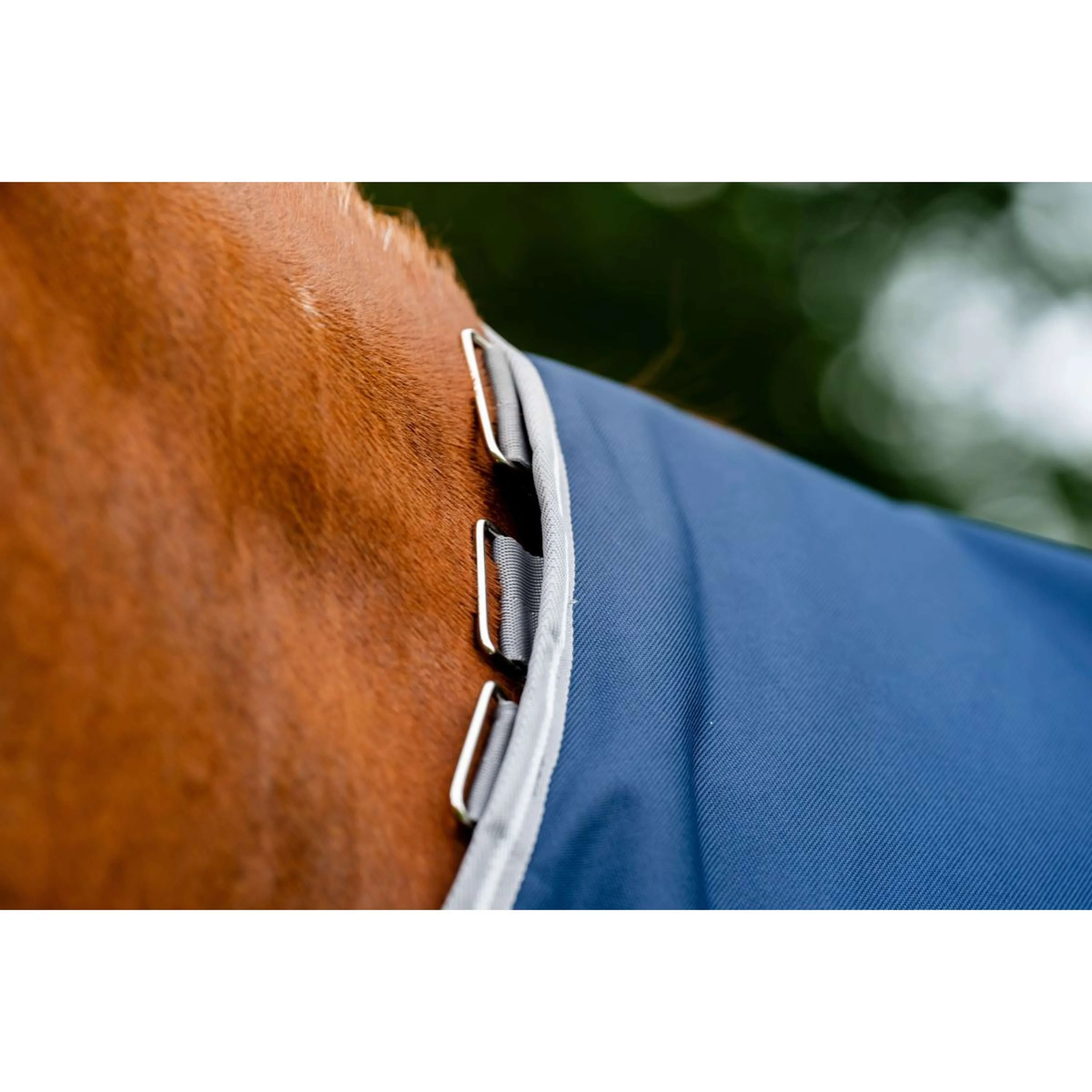 Amigo Couverture Turnout Bravo 100g Navy/Titanium Grey - Image 7