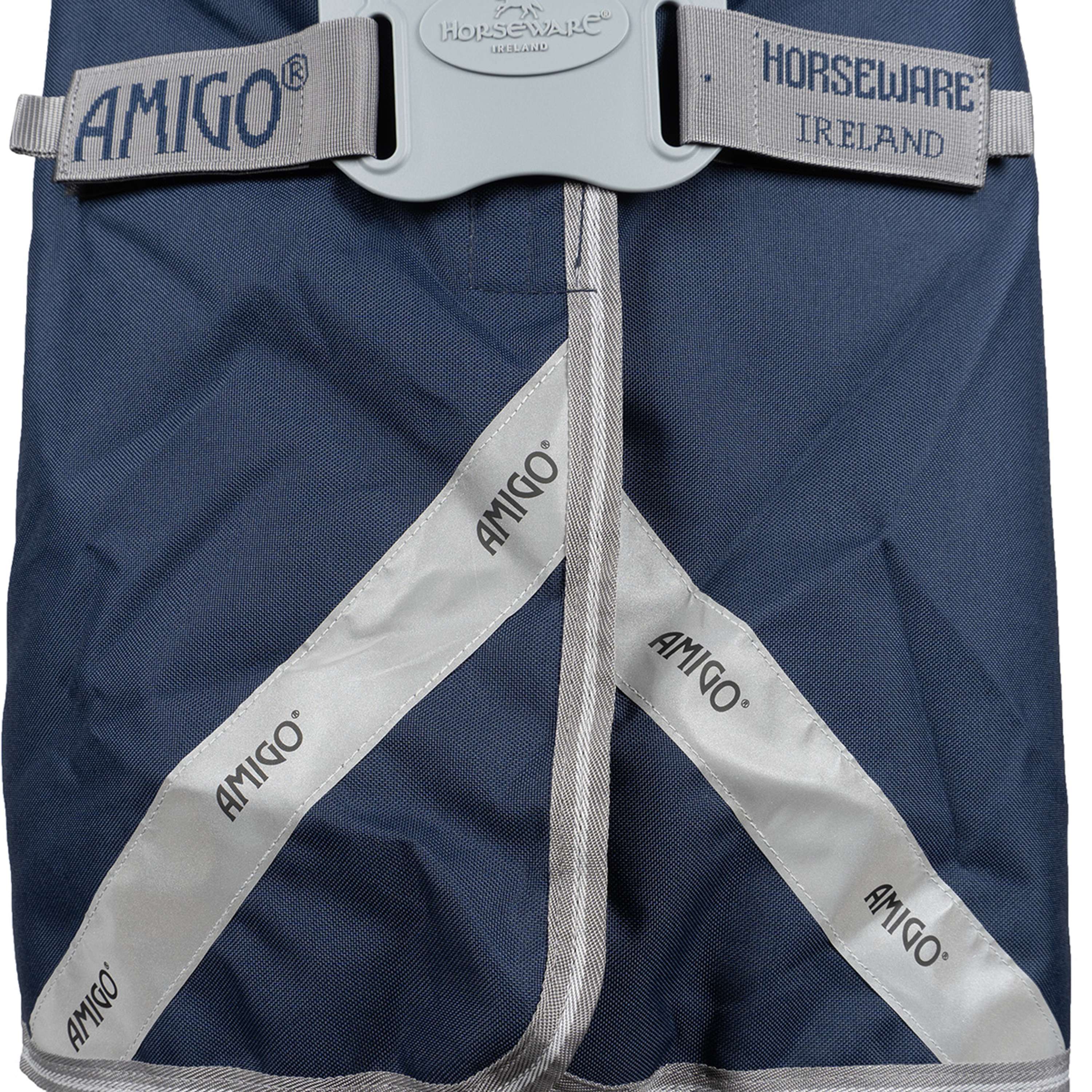 Amigo Turnout Rug FieldSafe Plus 1200D 250g Navy/Titanium Grey/Silver - Image 12