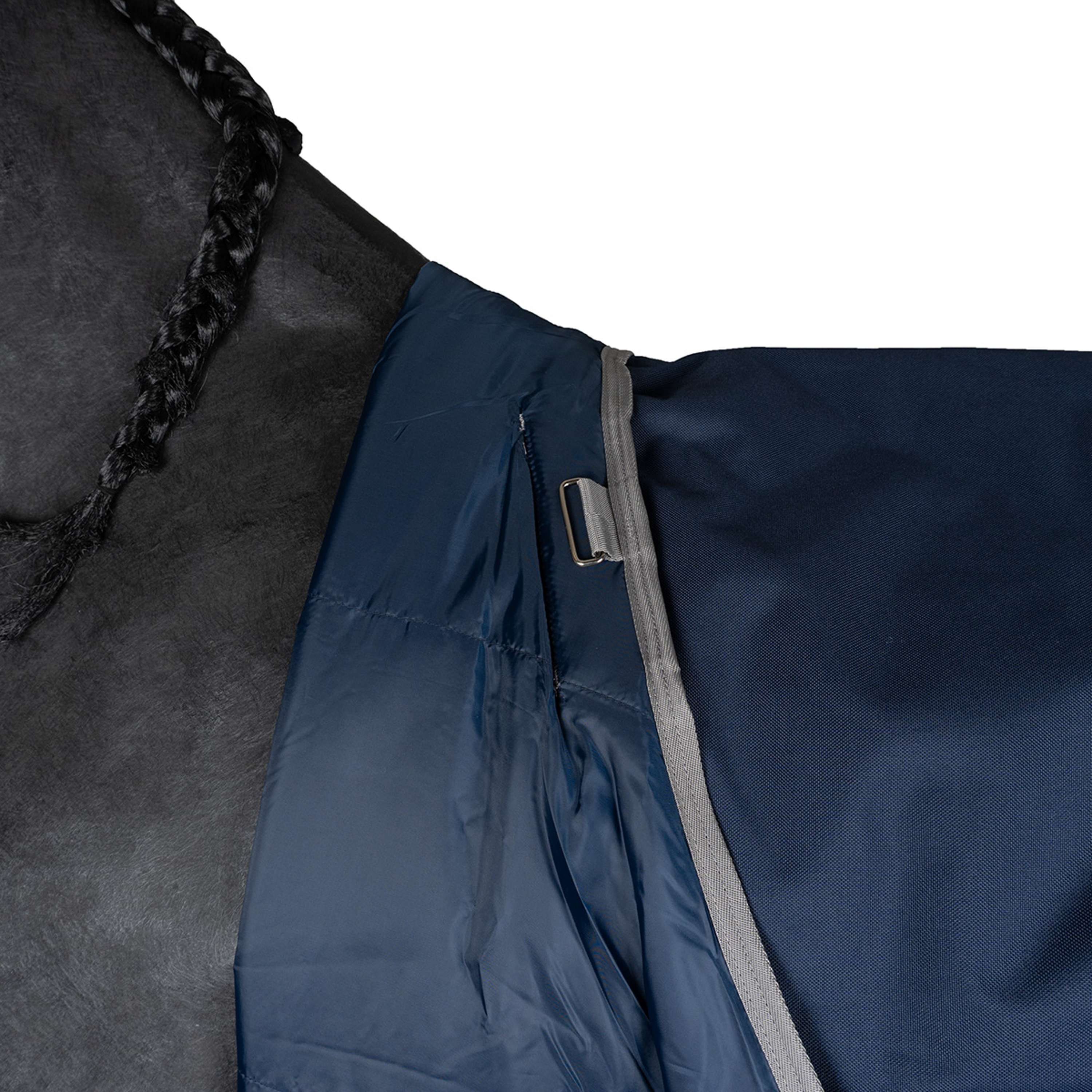 Amigo Turnout Rug FieldSafe Plus 1200D 250g Navy/Titanium Grey/Silver - Image 14