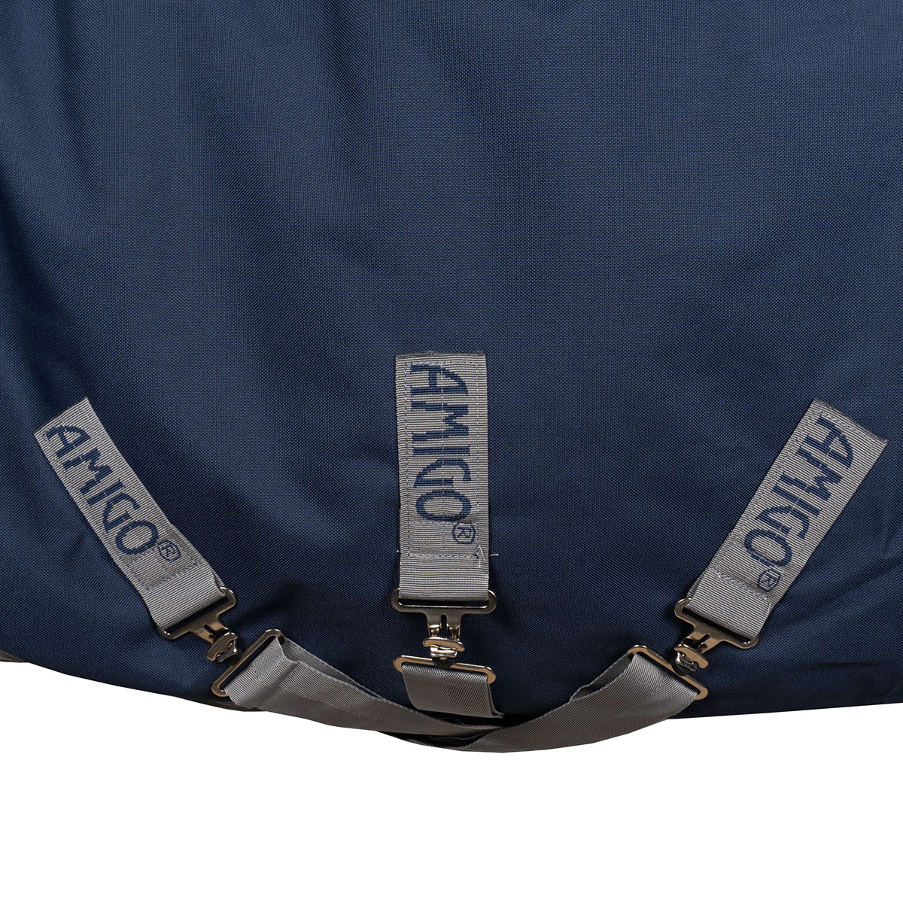 Amigo Turnout Rug FieldSafe Plus 1200D 250g Navy/Titanium Grey/Silver - Image 18