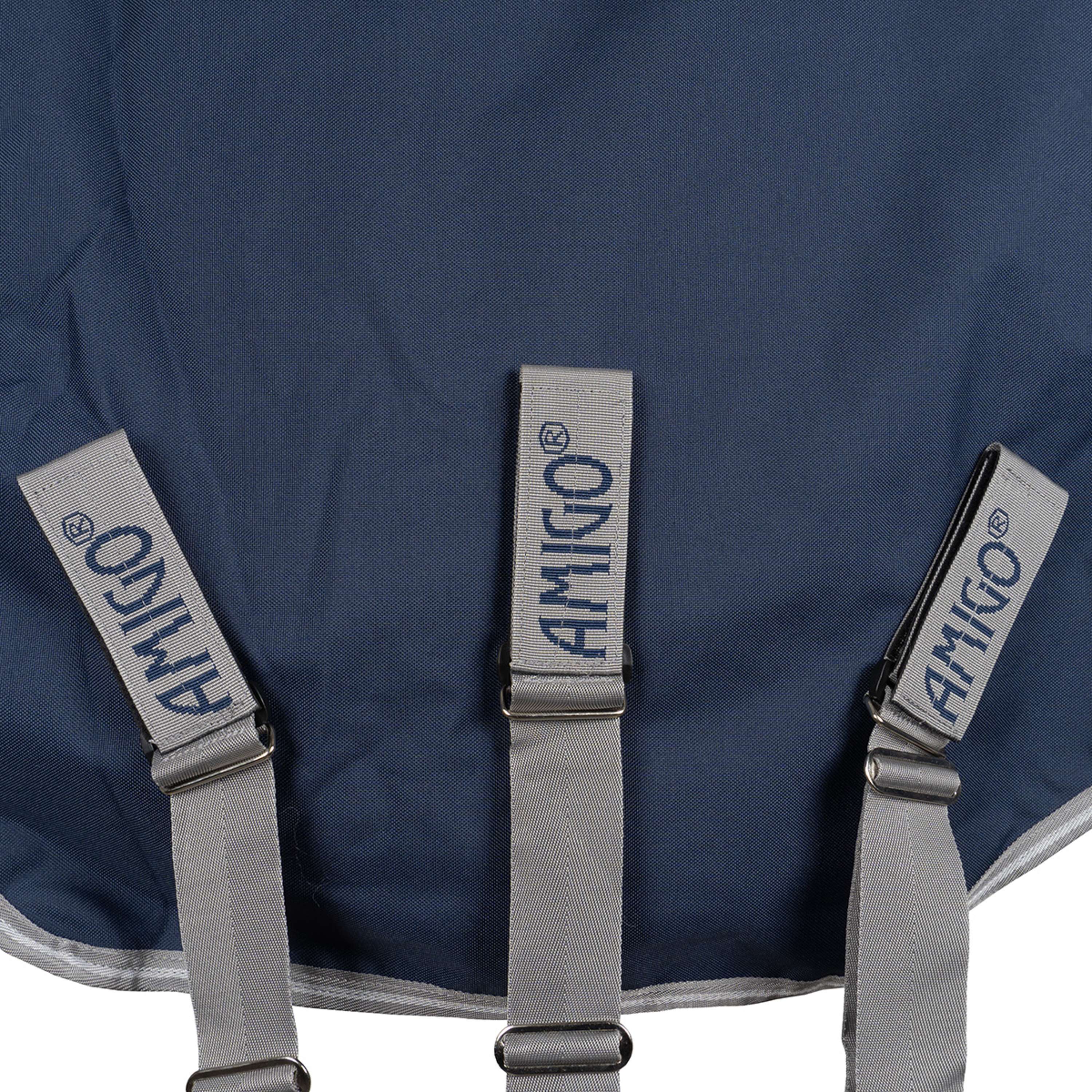 Amigo Turnout Rug FieldSafe Plus 1200D 250g Navy/Titanium Grey/Silver - Image 19