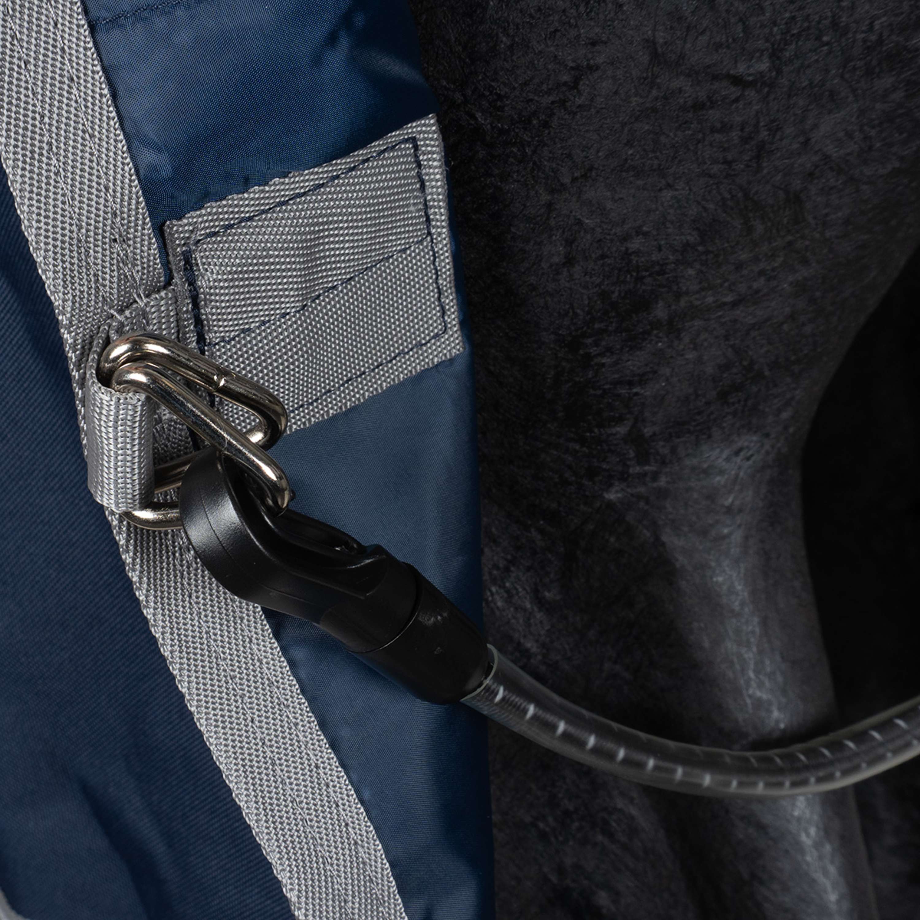 Amigo Turnout Rug FieldSafe Plus 1200D 250g Navy/Titanium Grey/Silver - Image 23