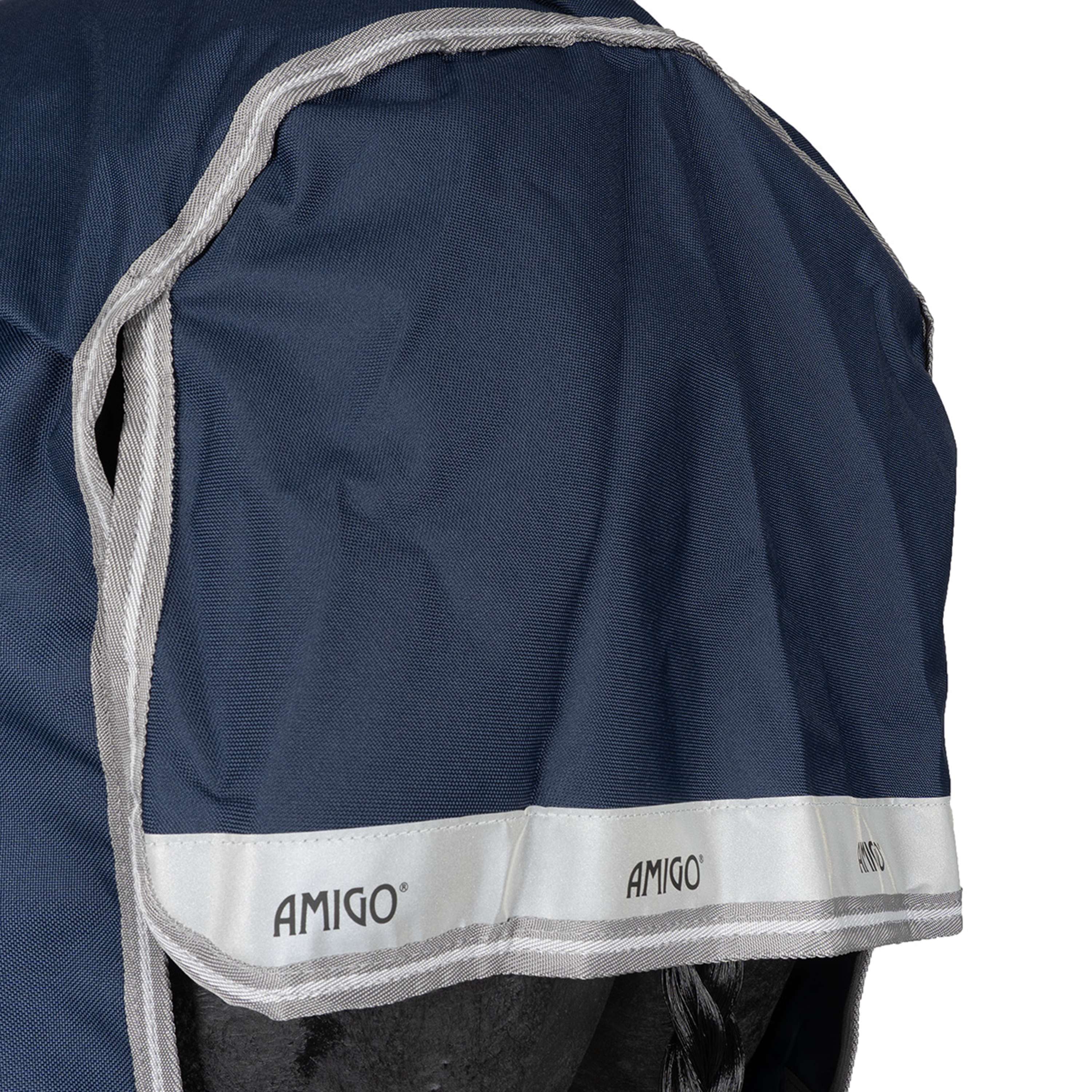 Amigo Turnout Rug FieldSafe Plus 1200D 250g Navy/Titanium Grey/Silver - Image 24