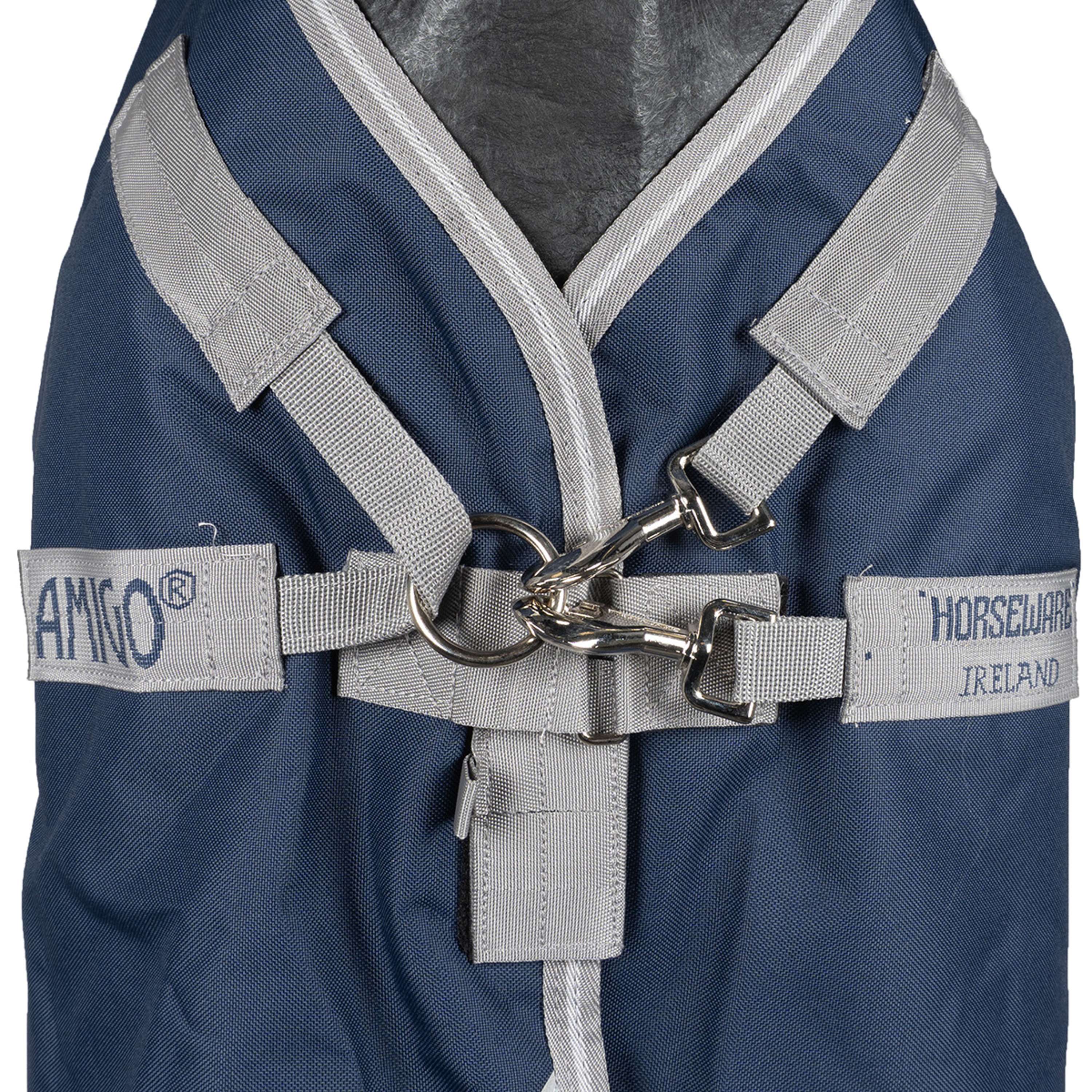 Amigo Chemise Turnout 1200D Integrated 0g Marine/Gris Titane/Argent - Image 7