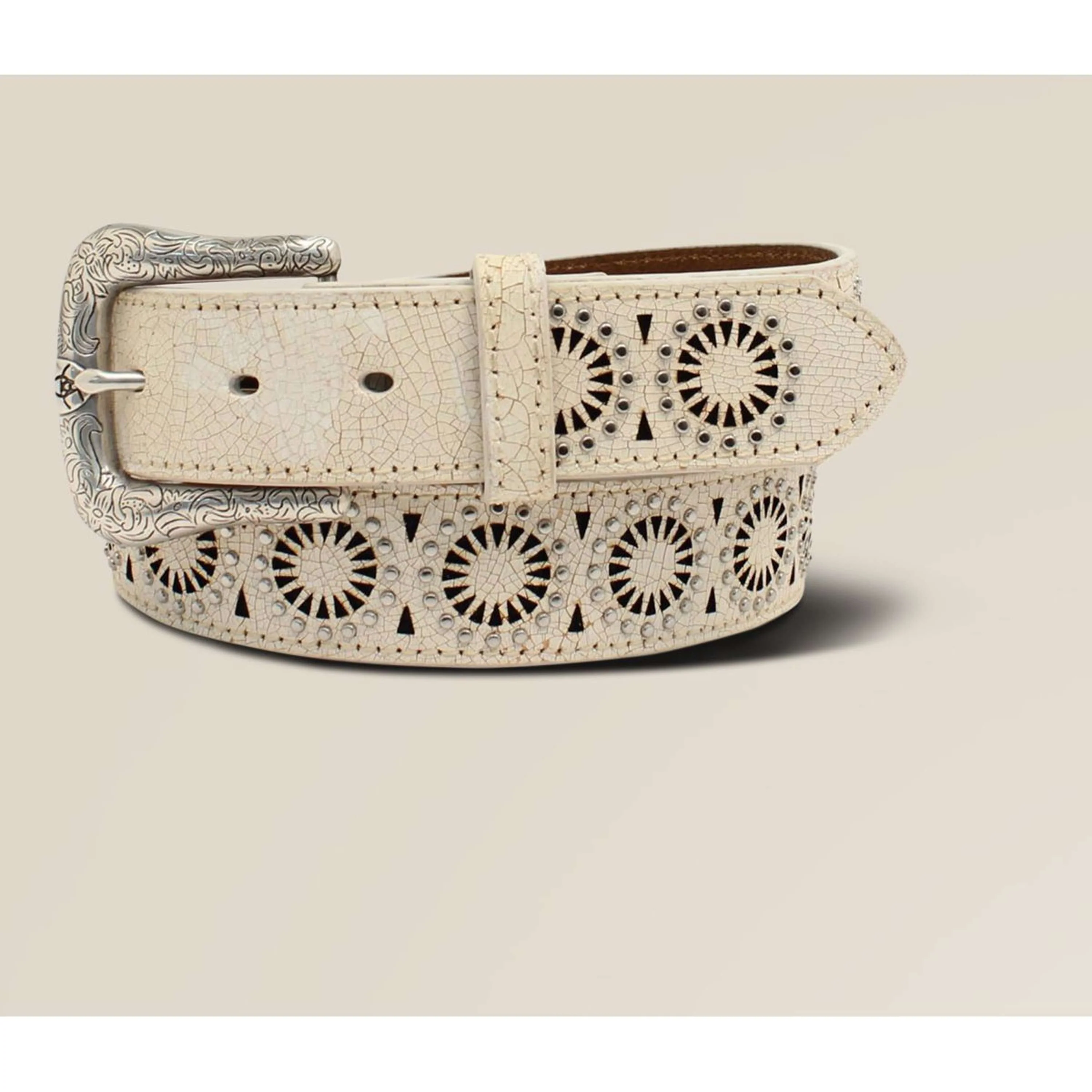 Ariat Ceinture M&F WMNS Circle Burst Blanc