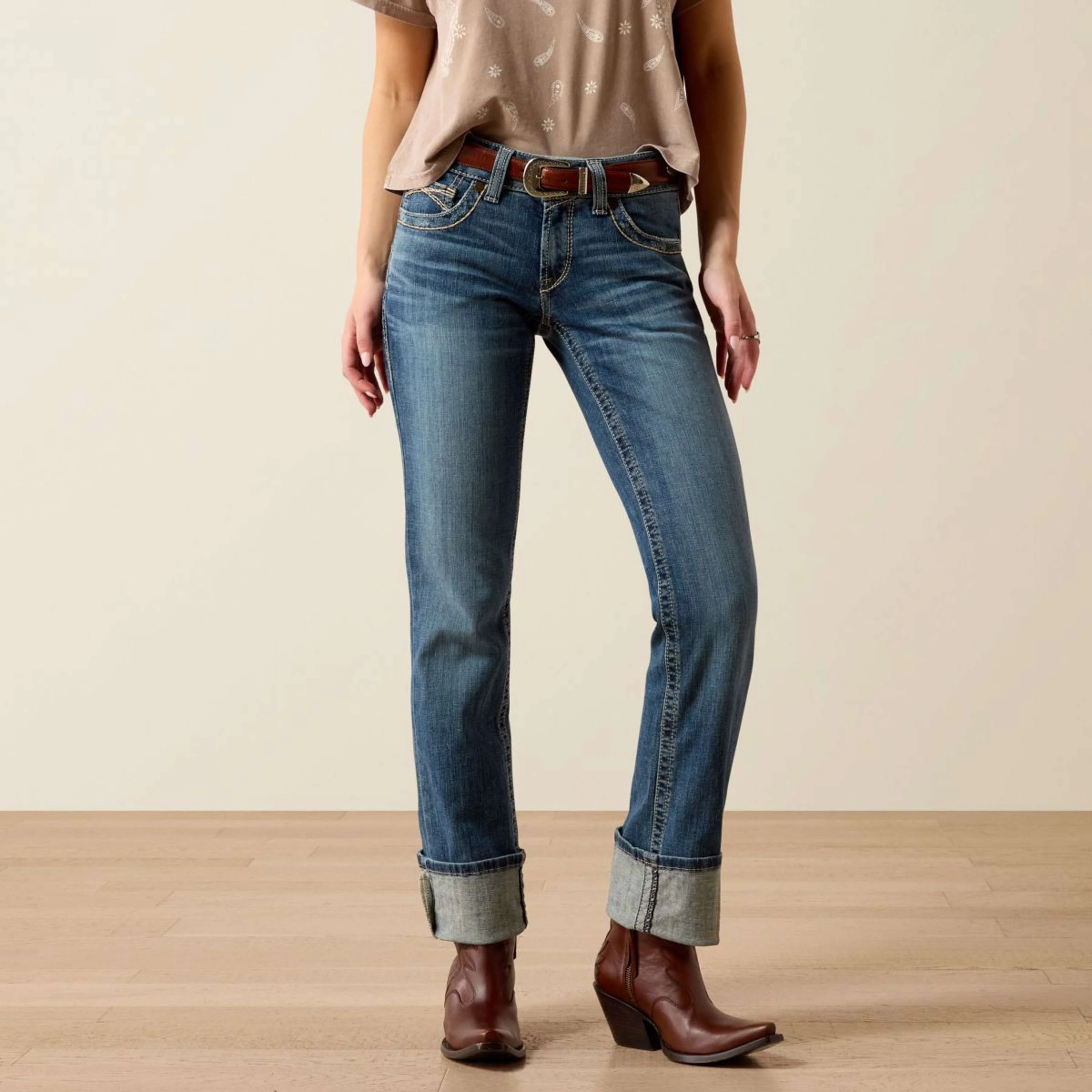 Ariat Jeans Estelle Straight Leg Femme Canadian - Image 3