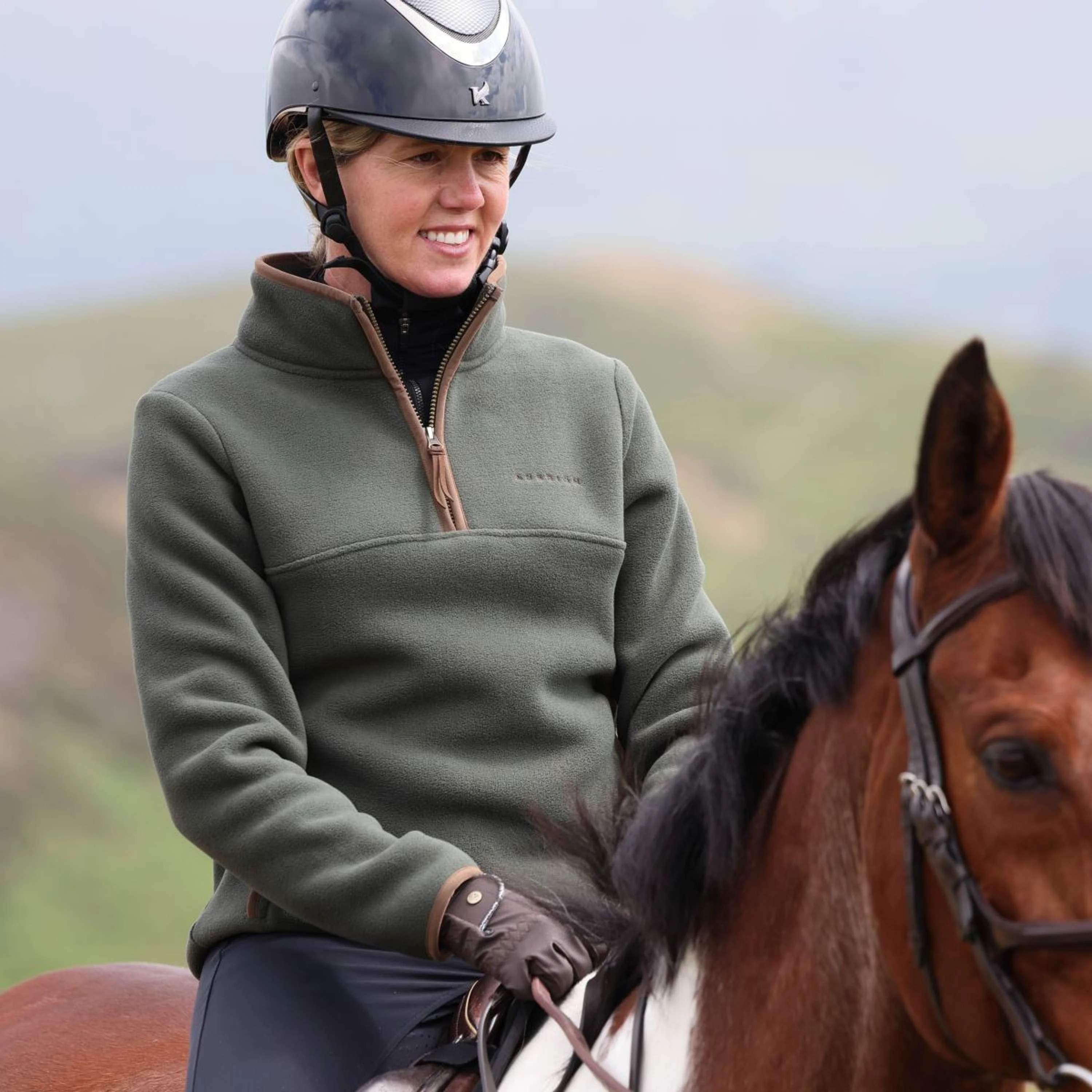 Aubrion by Shires Pull Original Fleece Vert - Image 2