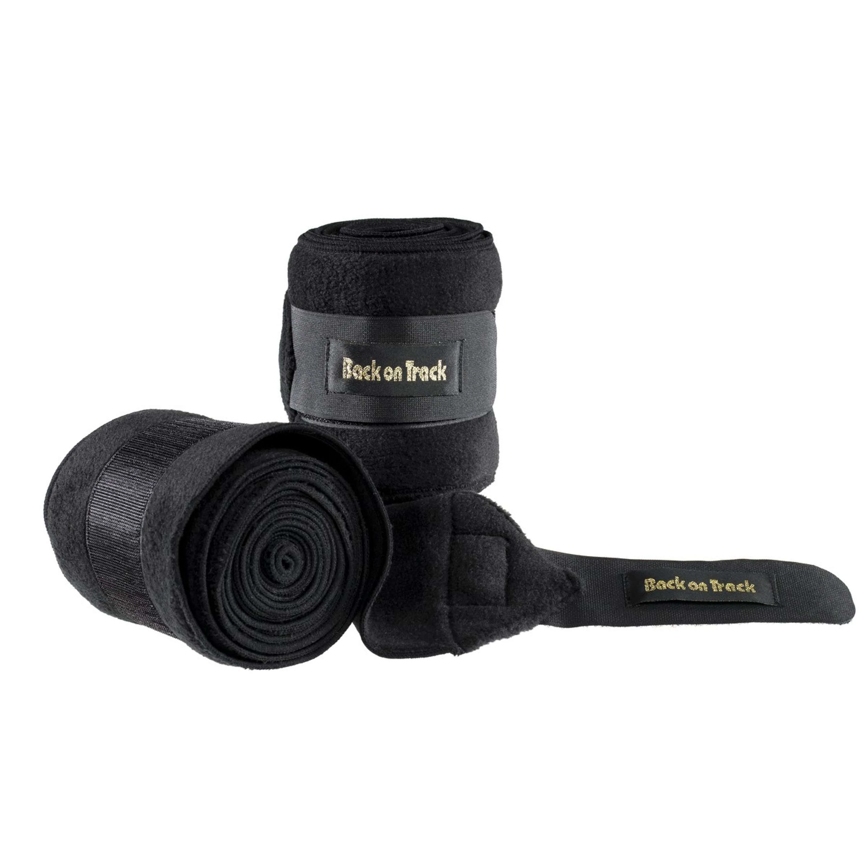 Back on Track Bandages Fleece la Paire Noir - Image 2