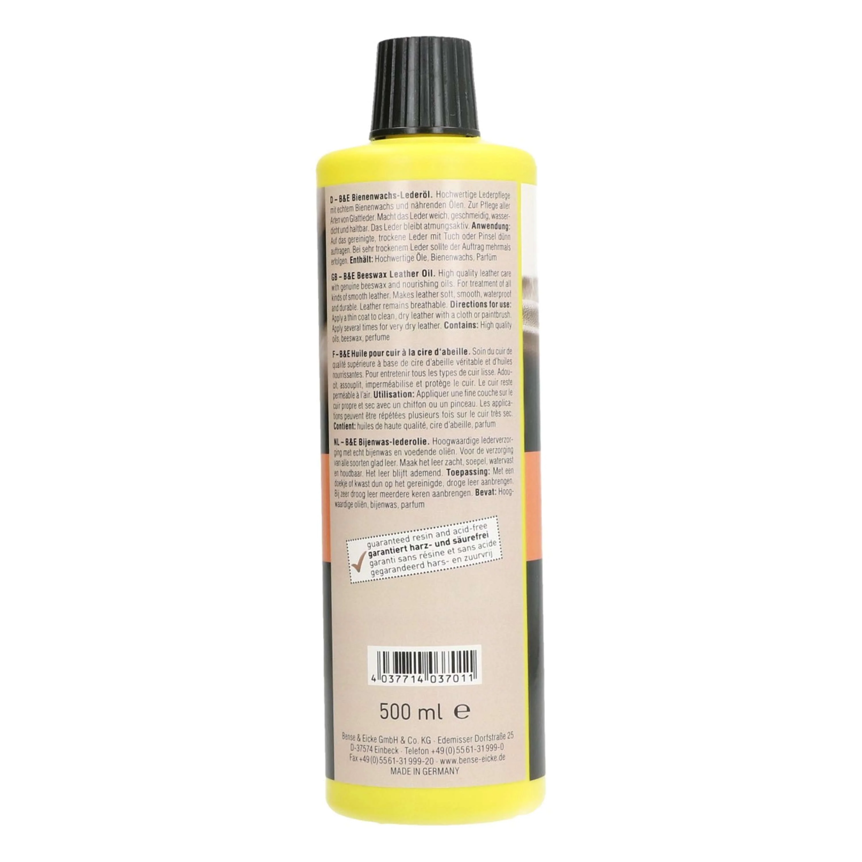 Bense & Eicke Huile pour Cuir avec Cire d'Abeille - Image 2