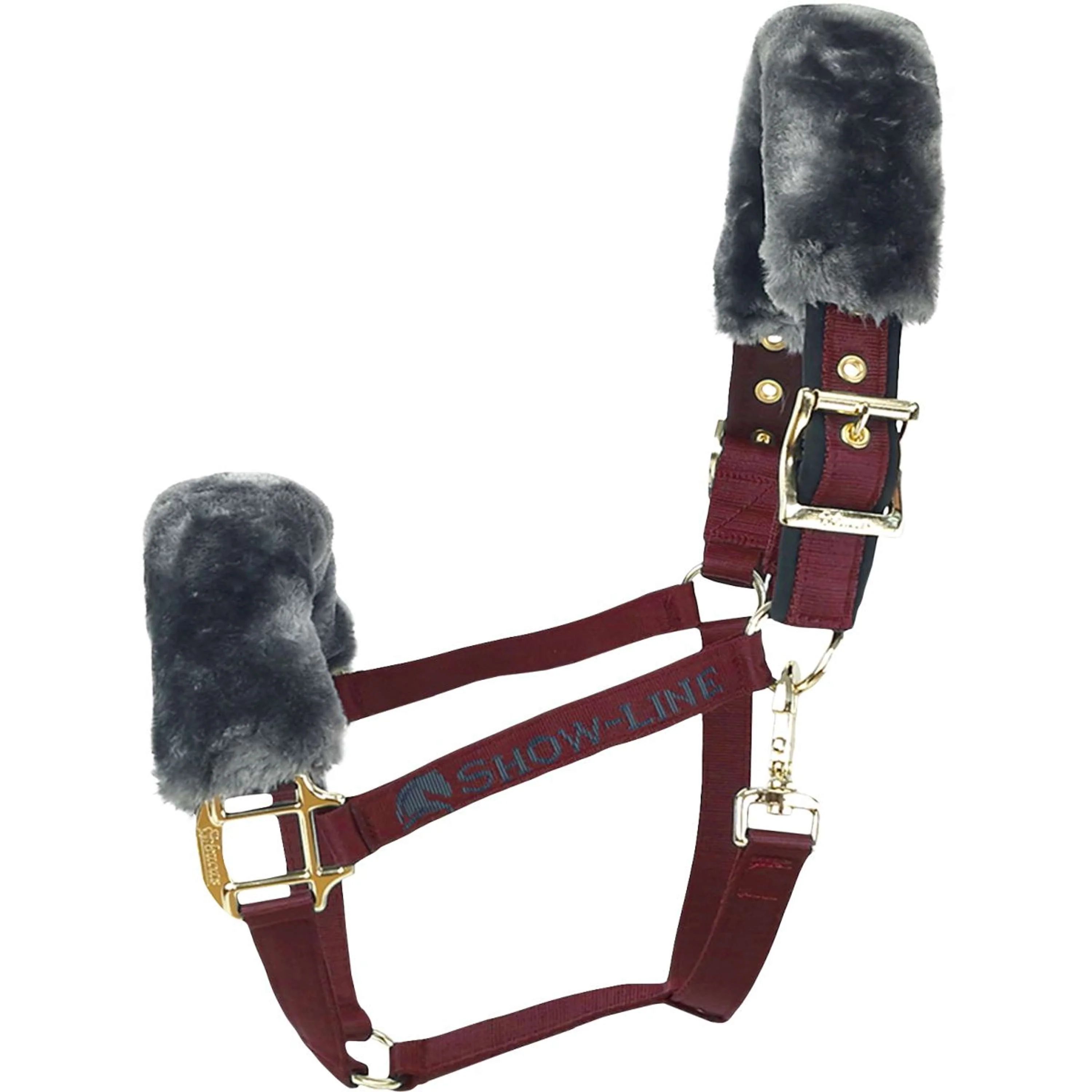 Bucas Licol Show-Line Burgundy/Black
