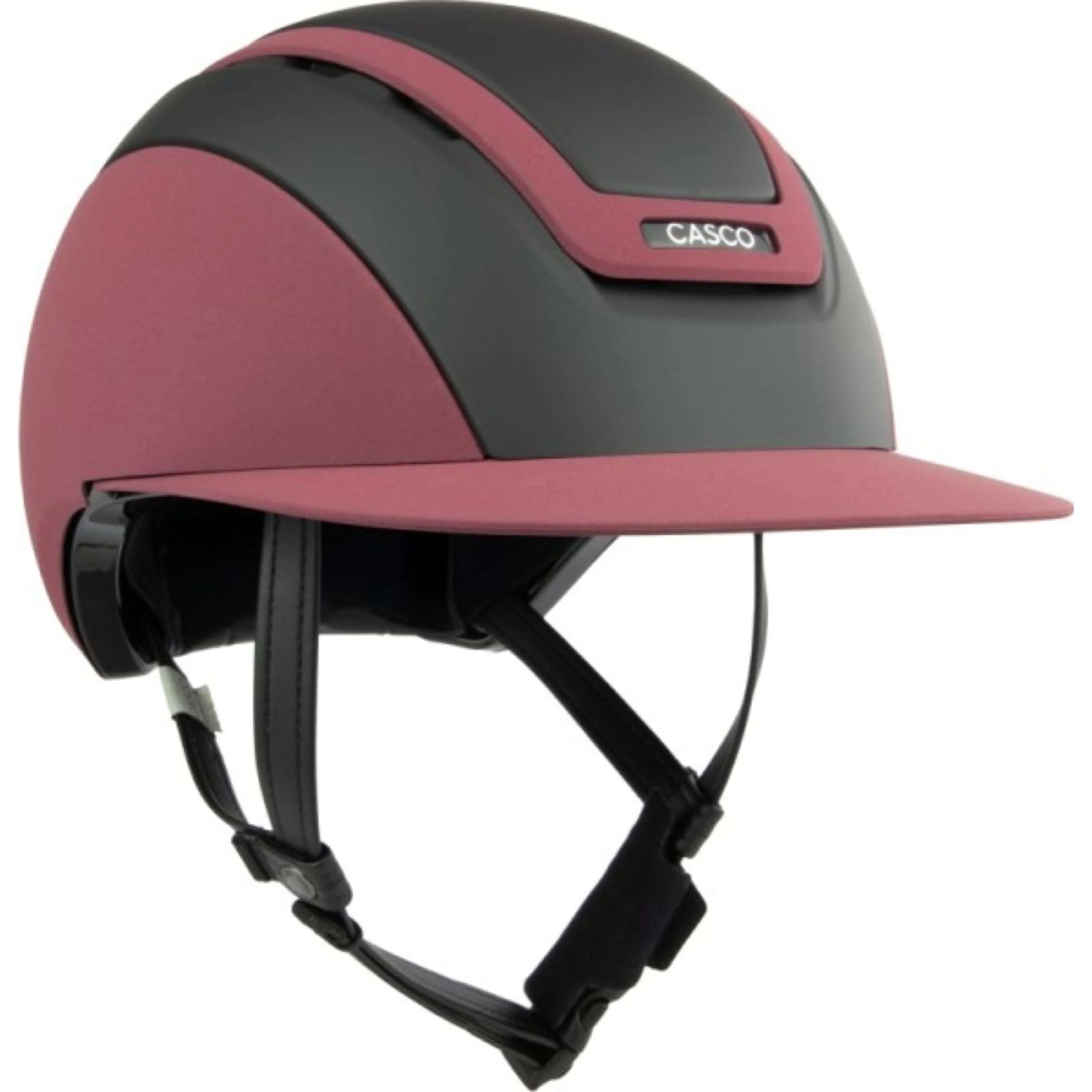 Casco Bombe Elite Zwart/Wijnrood