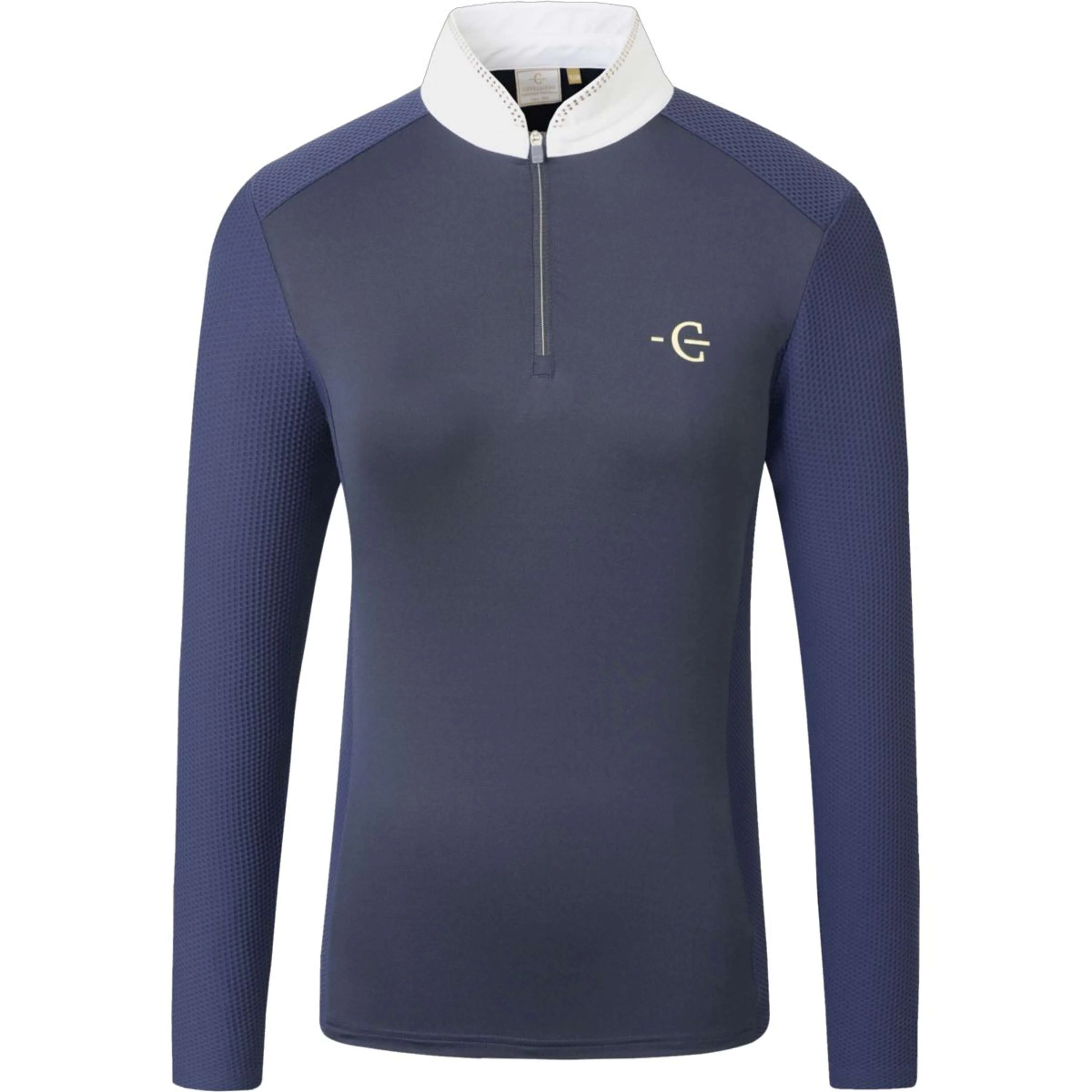 Covalliero T-shirt de Concours SS26 Femme Longues Manches Foncé Marine