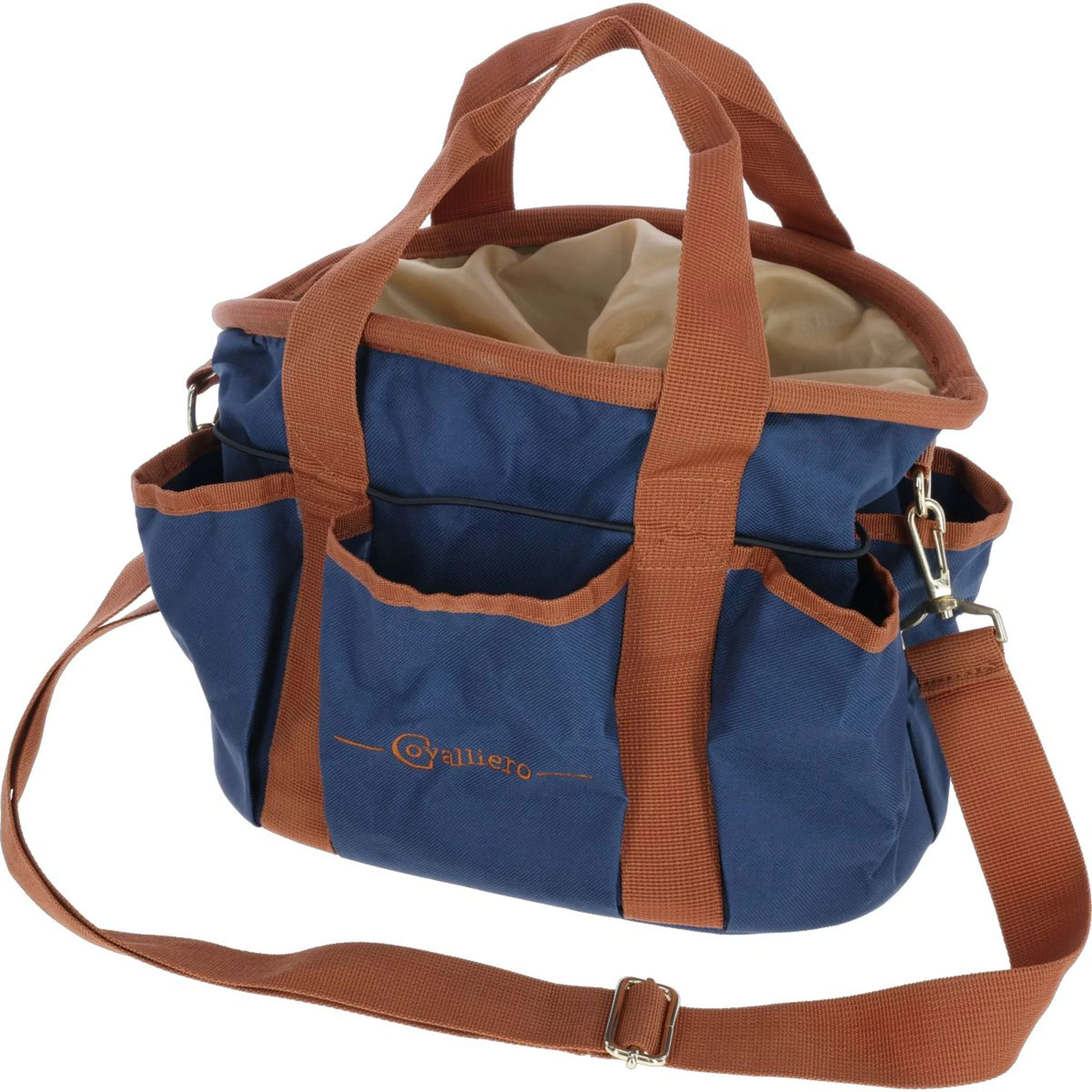 Covalliero Trousse de Pansage Cognac/Marine