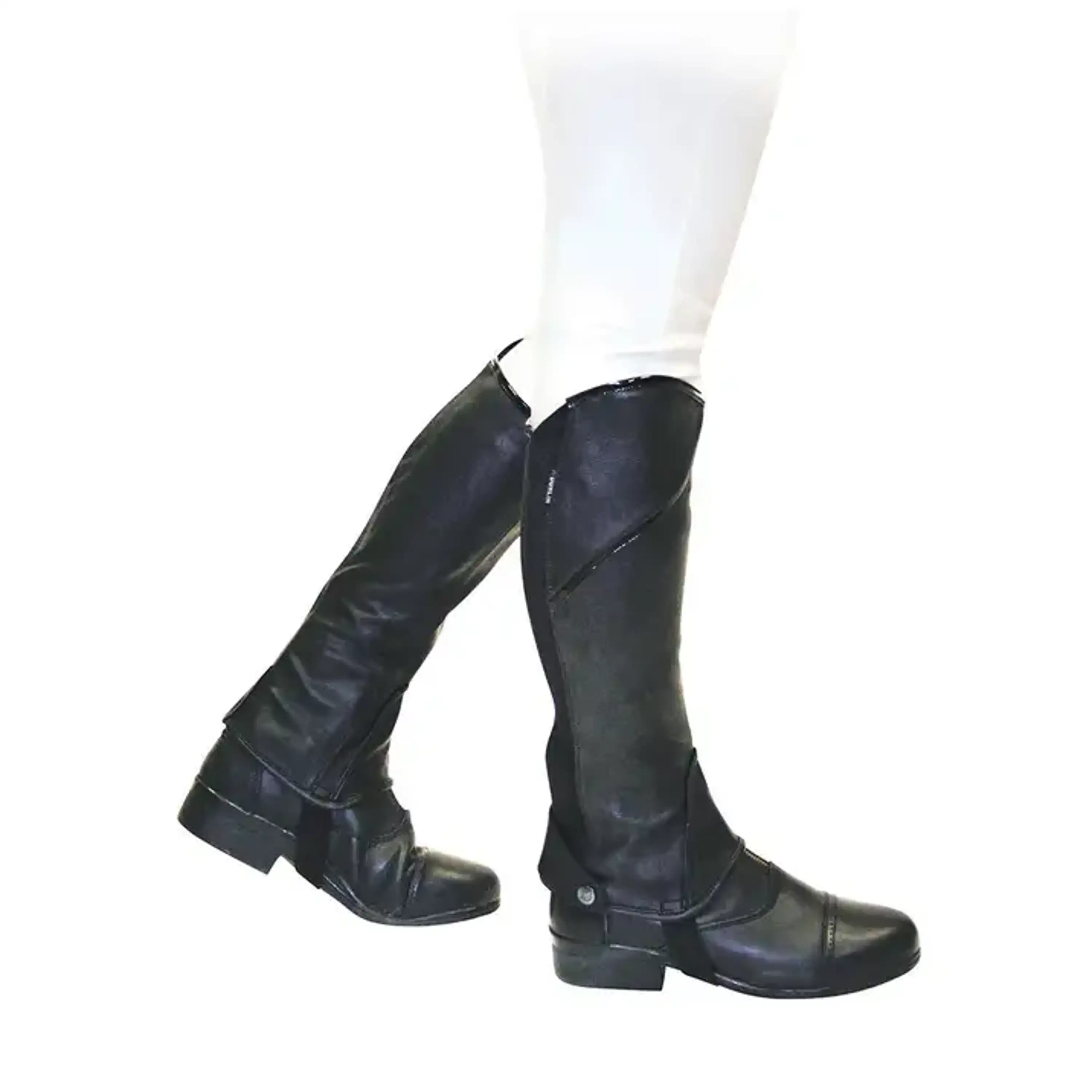 Dublin Chaps Stretch Fit Noir/Patent Piping
