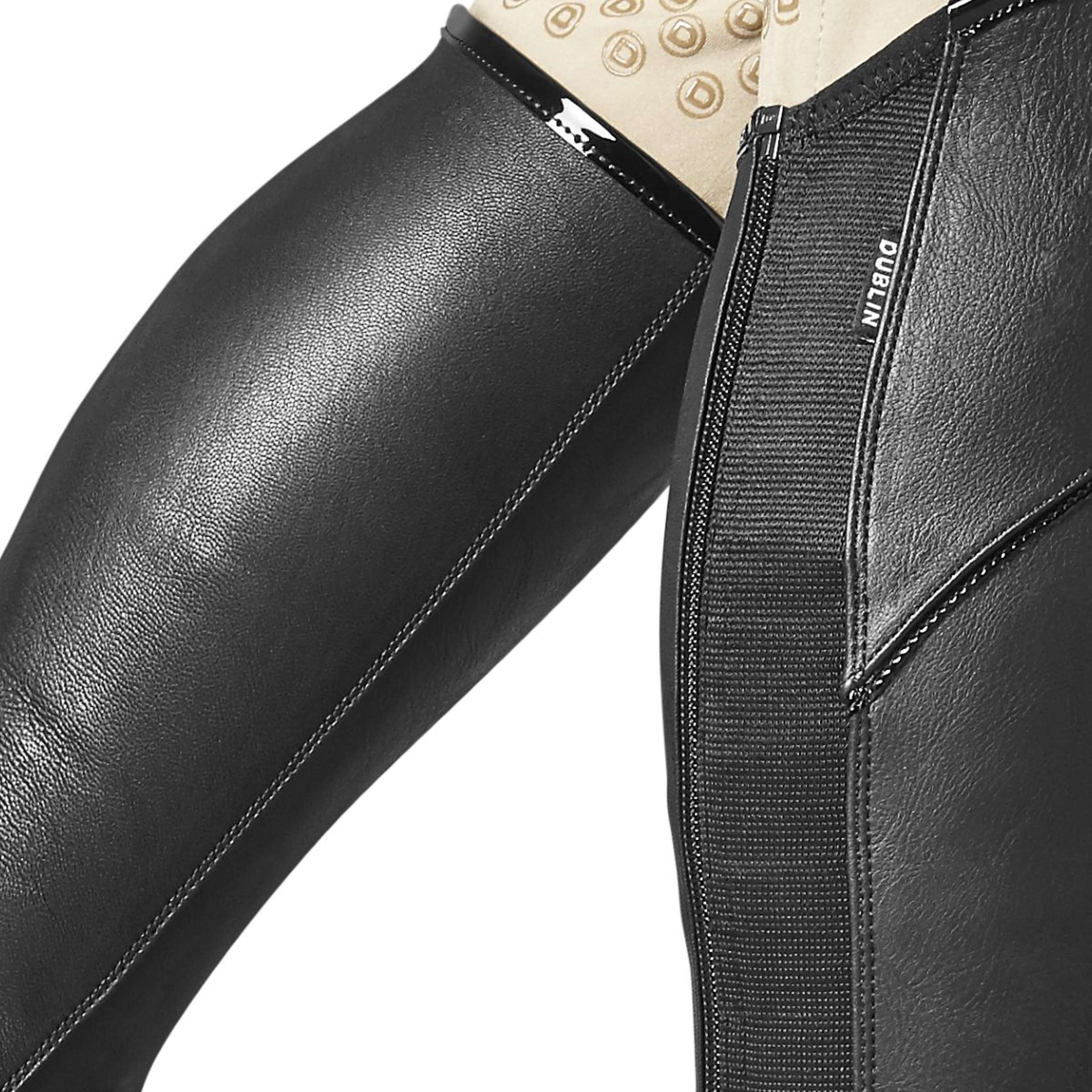Dublin Chaps Stretch Fit Noir/Patent Piping - Image 2