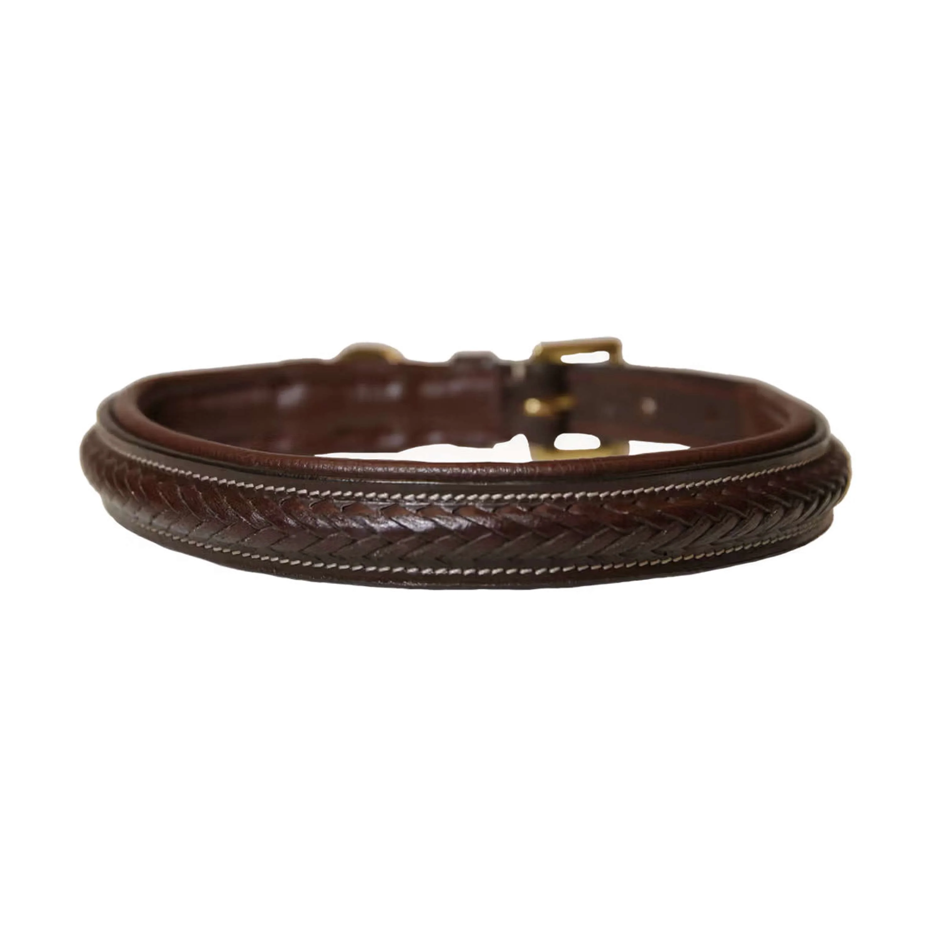 Dyon Collier Tressé Marron - Image 3