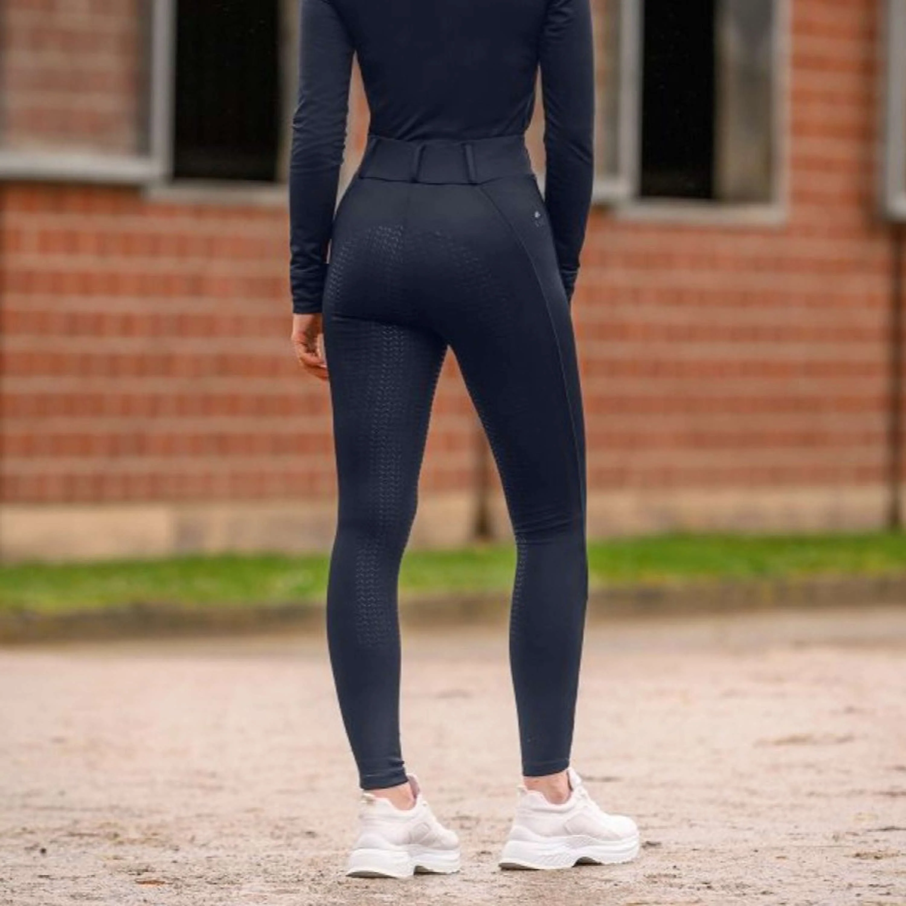 ELT Legging d'Équitation Essential Full Grip Deepblue - Image 2