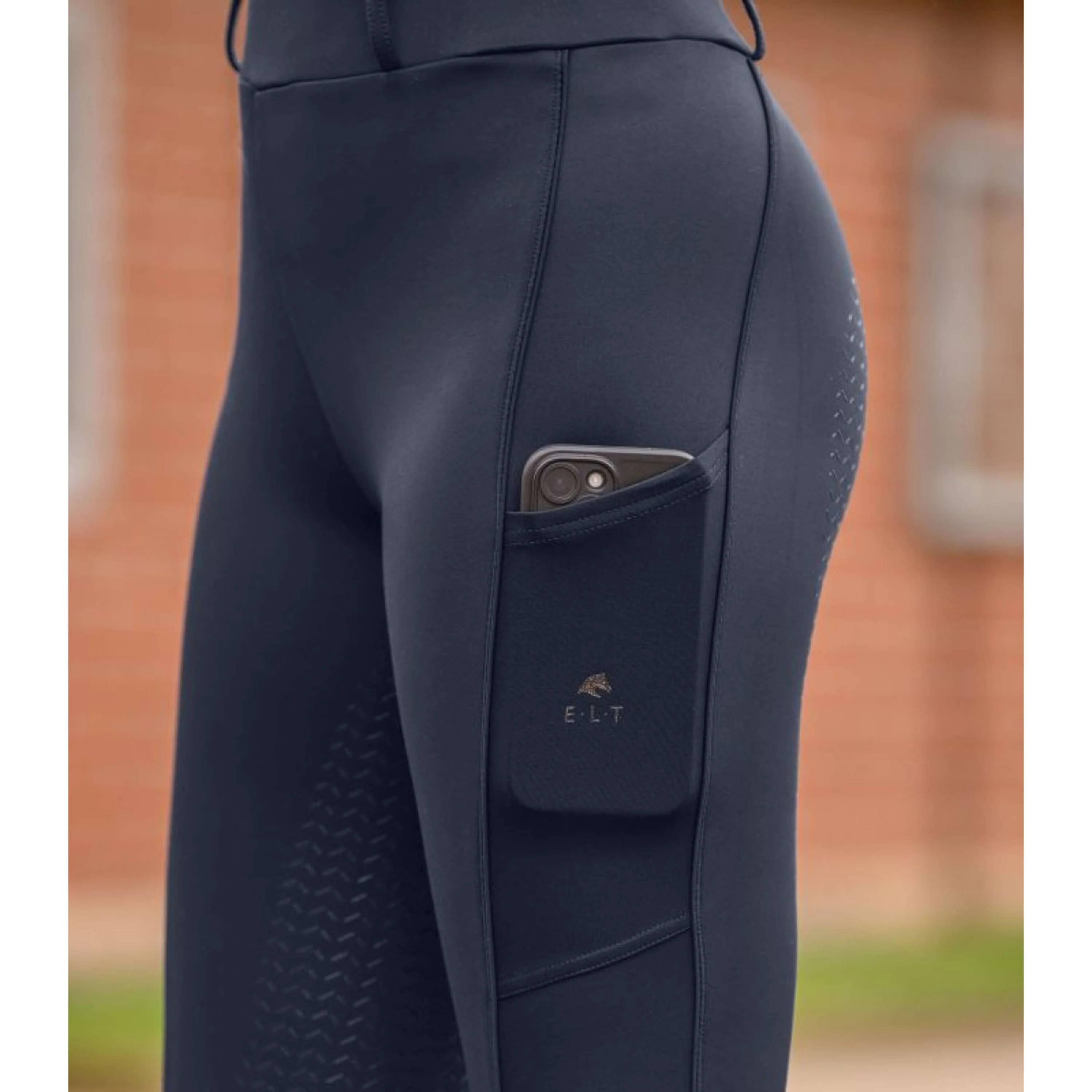 ELT Legging d'Équitation Essential Full Grip Deepblue - Image 3