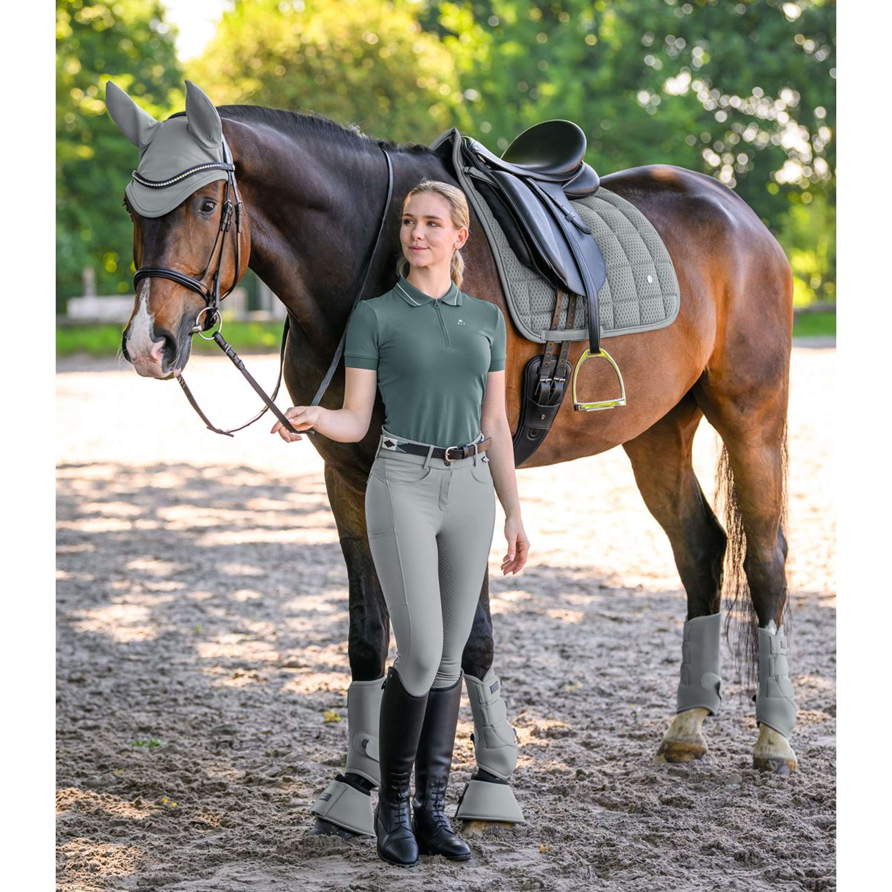 ELT Pantalon d'Équitation Comfort Ride Glam Chrome Grey - Image 5