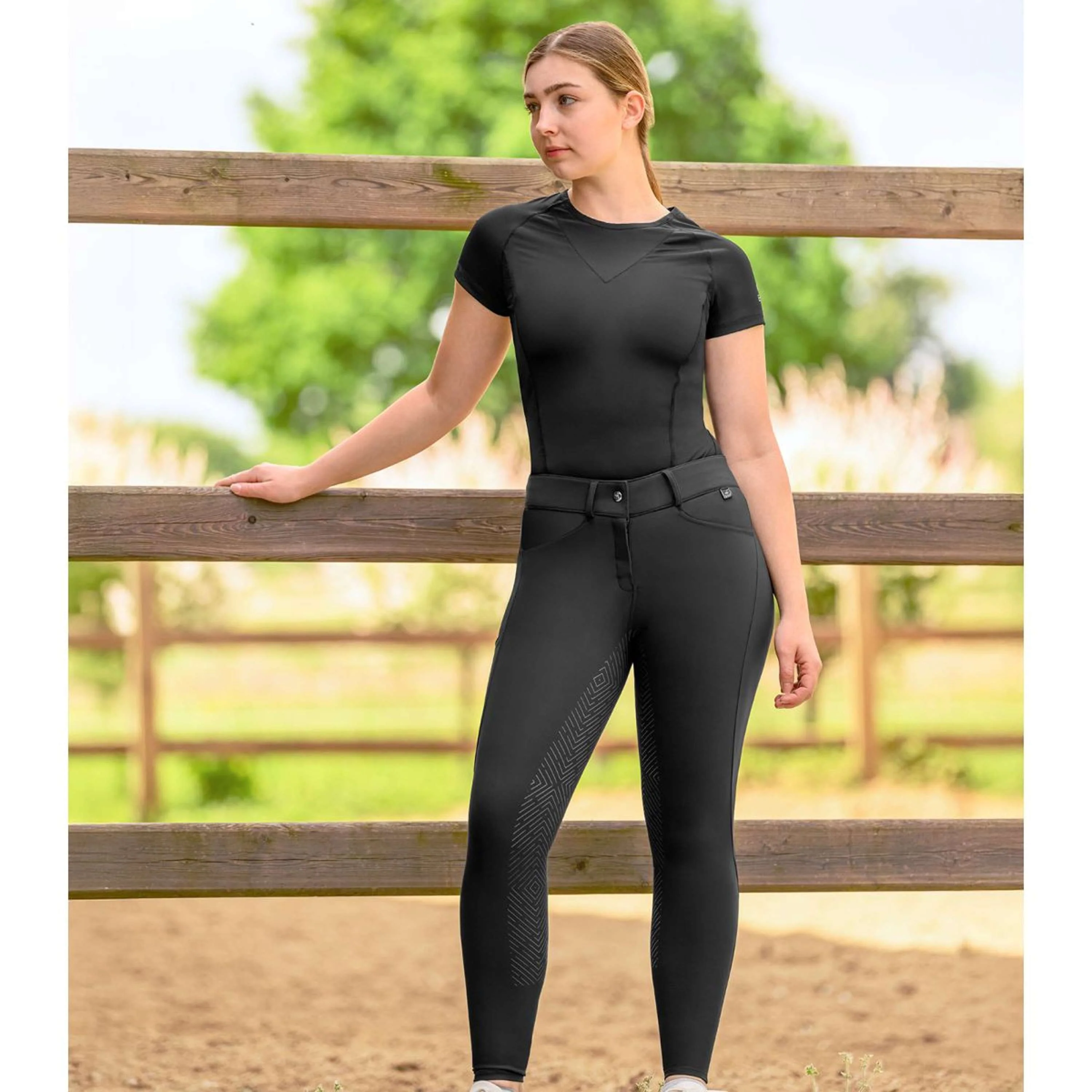 ELT Pantalon d'Équitation Comfort Ride silicone Noir - Image 3