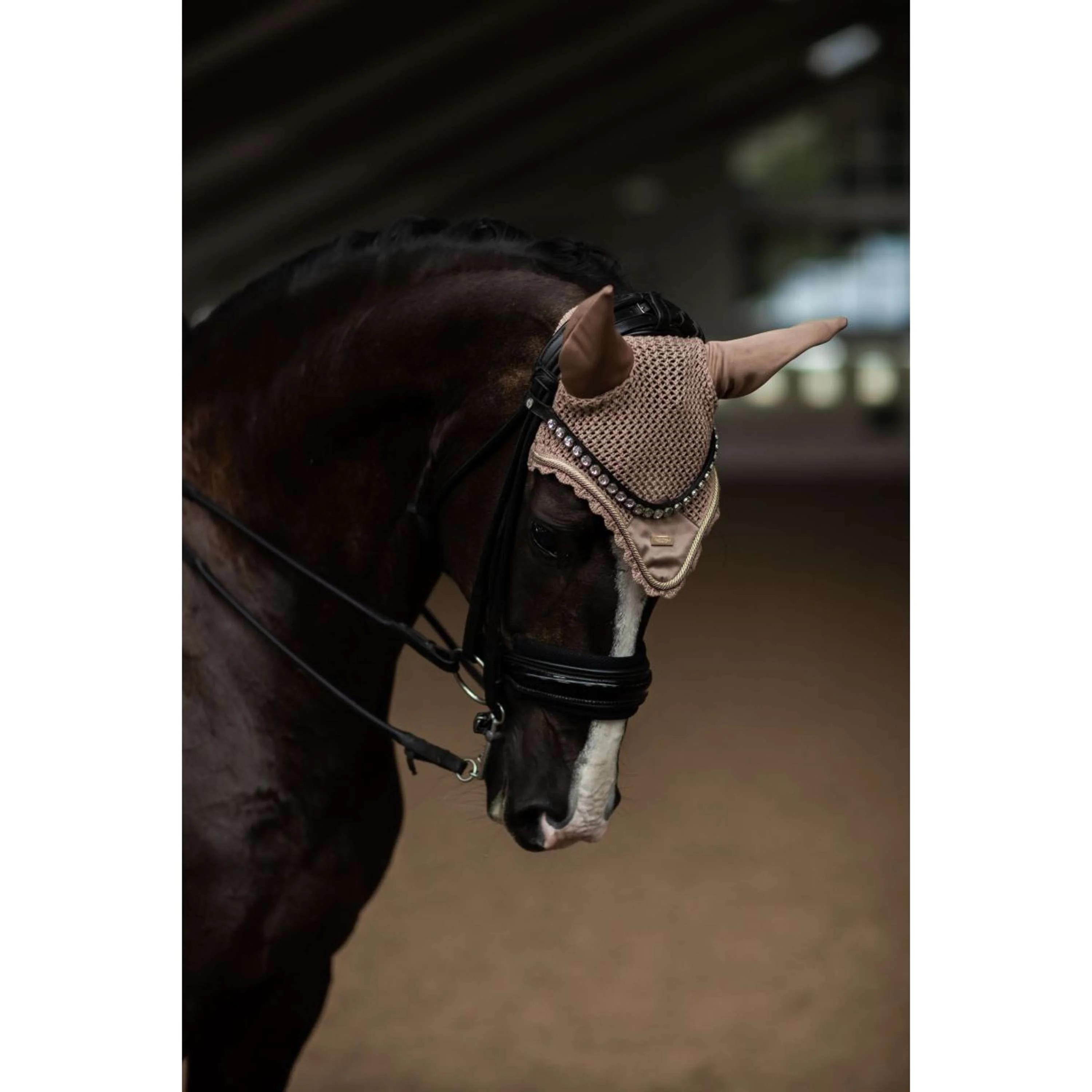 Equestrian Stockholm Bonnet Anti-Mouches Champagne - Image 2