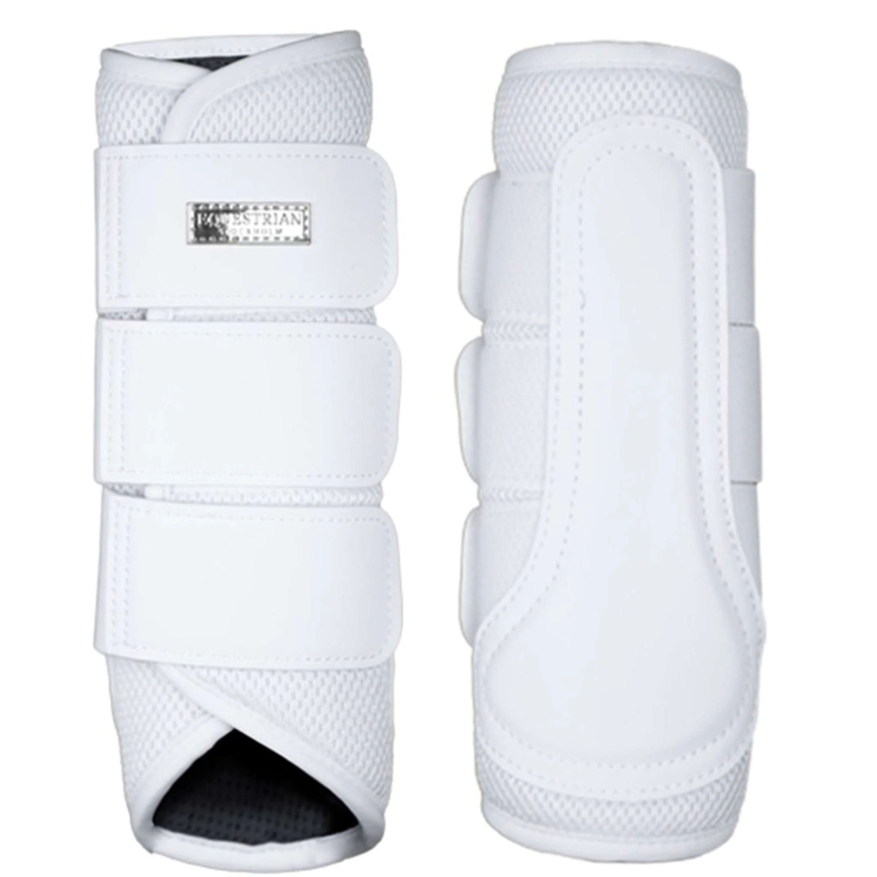 Equestrian Stockholm Guêtres Classic Mesh White Silver