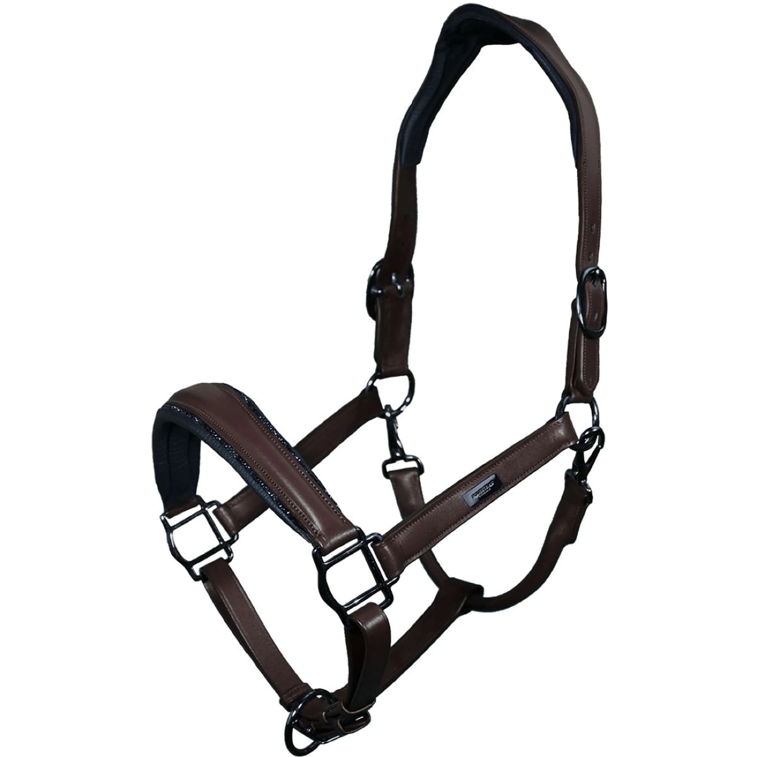 Equestrian Stockholm Licol Glimmer Anatomic Leather Marron