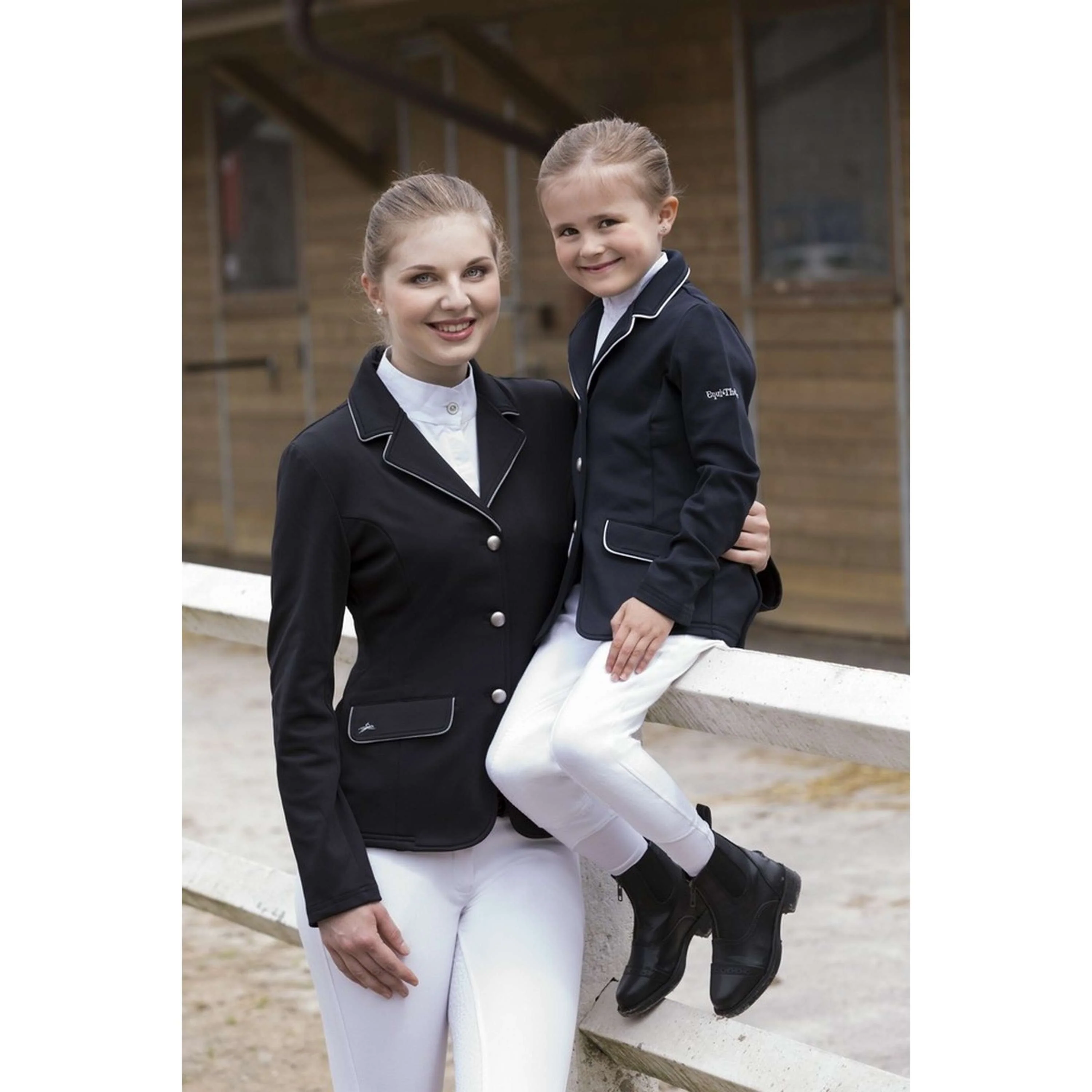 EQUITHÈME Competition Jacket Soft Classic Noir/Gris - Image 3