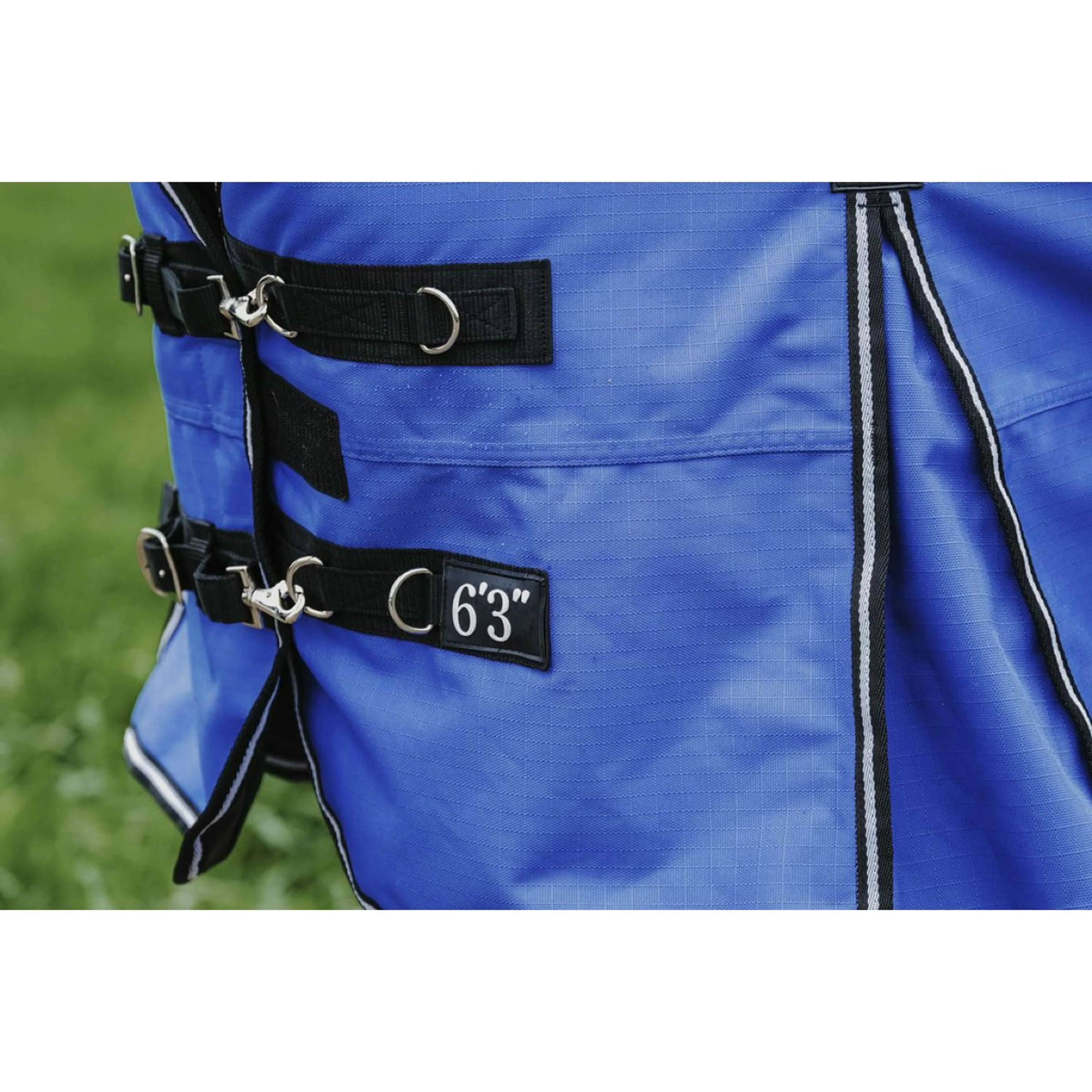 EQUITHÈME Couverture d'Extérieur Tyrex 1200D 300g Aisance Combo Bleu Royal - Image 5