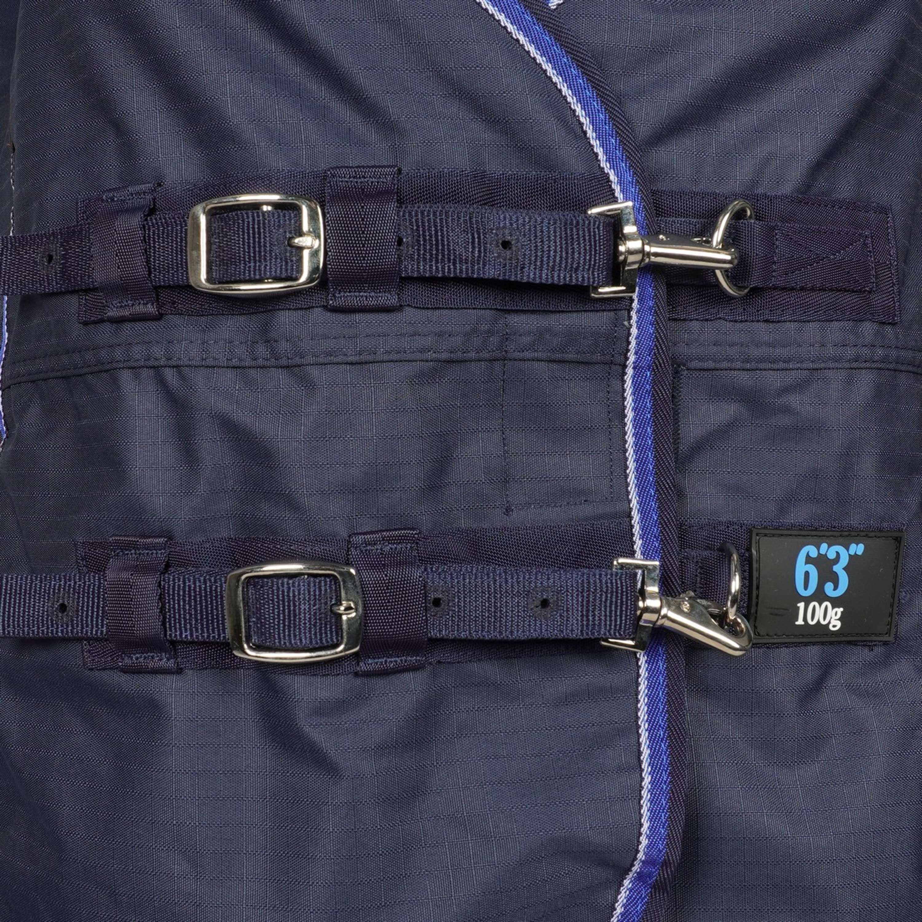 EQUITHÈME Couverture Imperméable Classic 600D 0g Marin - Image 3