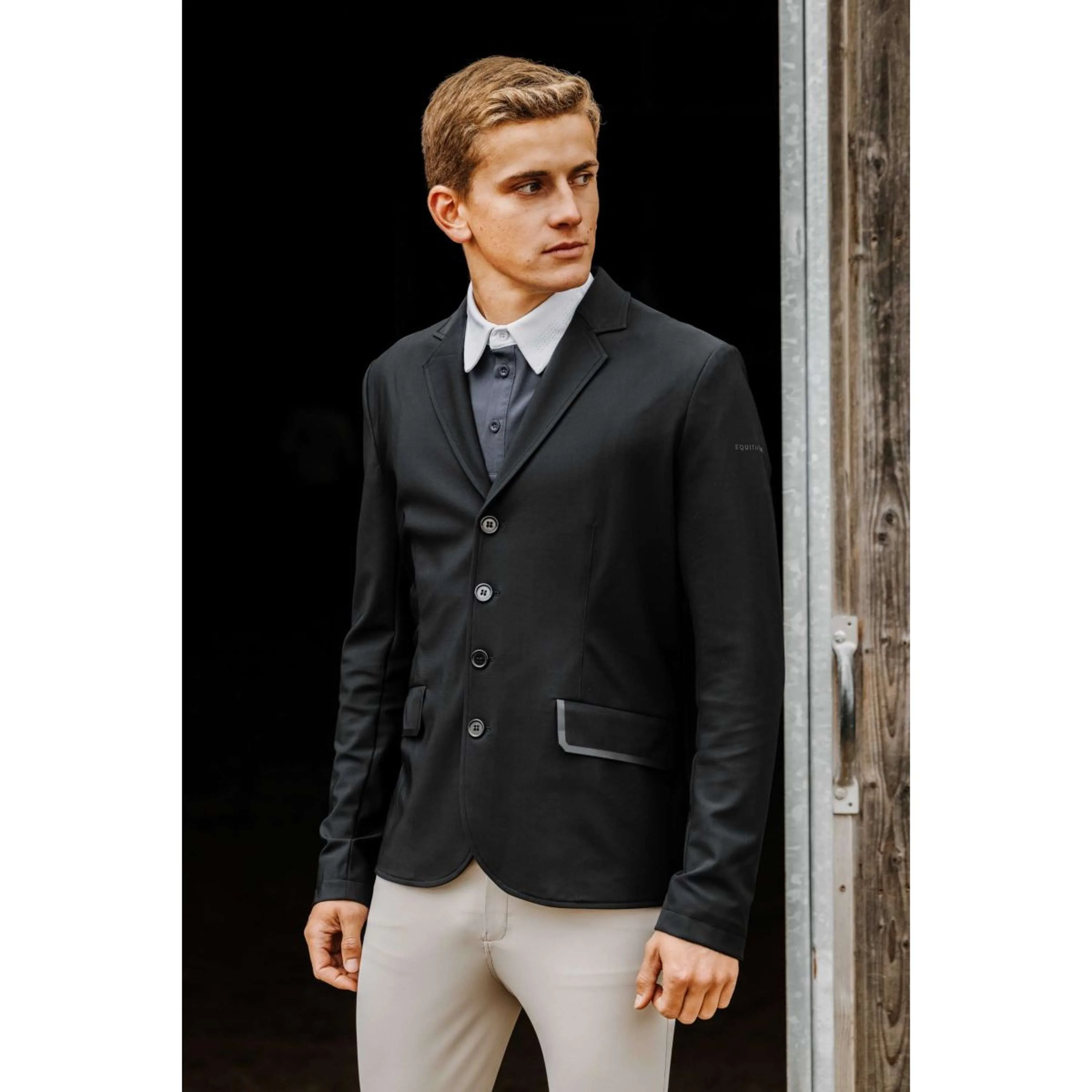 EQUITHÈME Petite Veste de Concours Budapest Hommes Noir