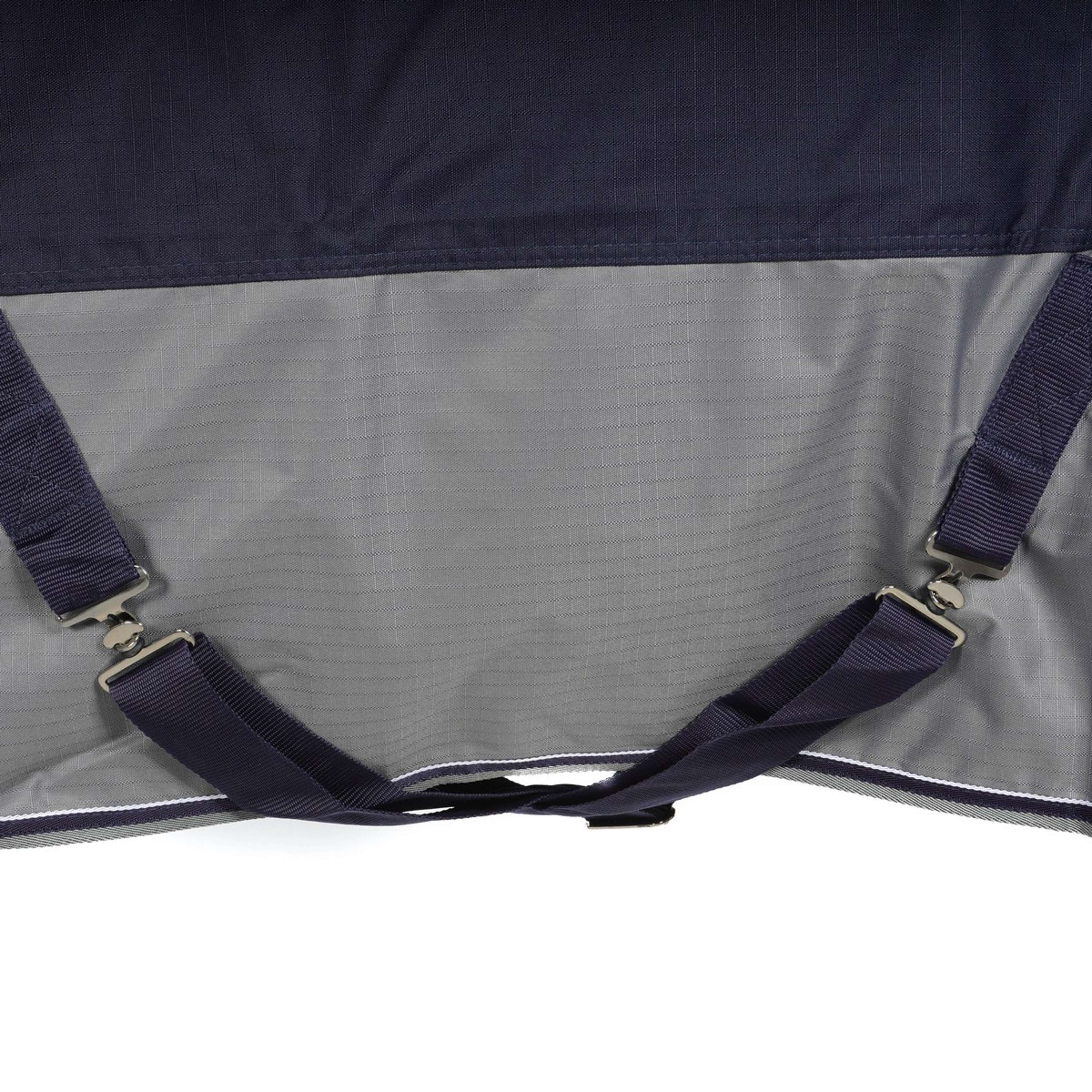 EQUITHÈME Turnout Rug Tyrex Combo 600D 350g Marine/Gris Dots - Image 6