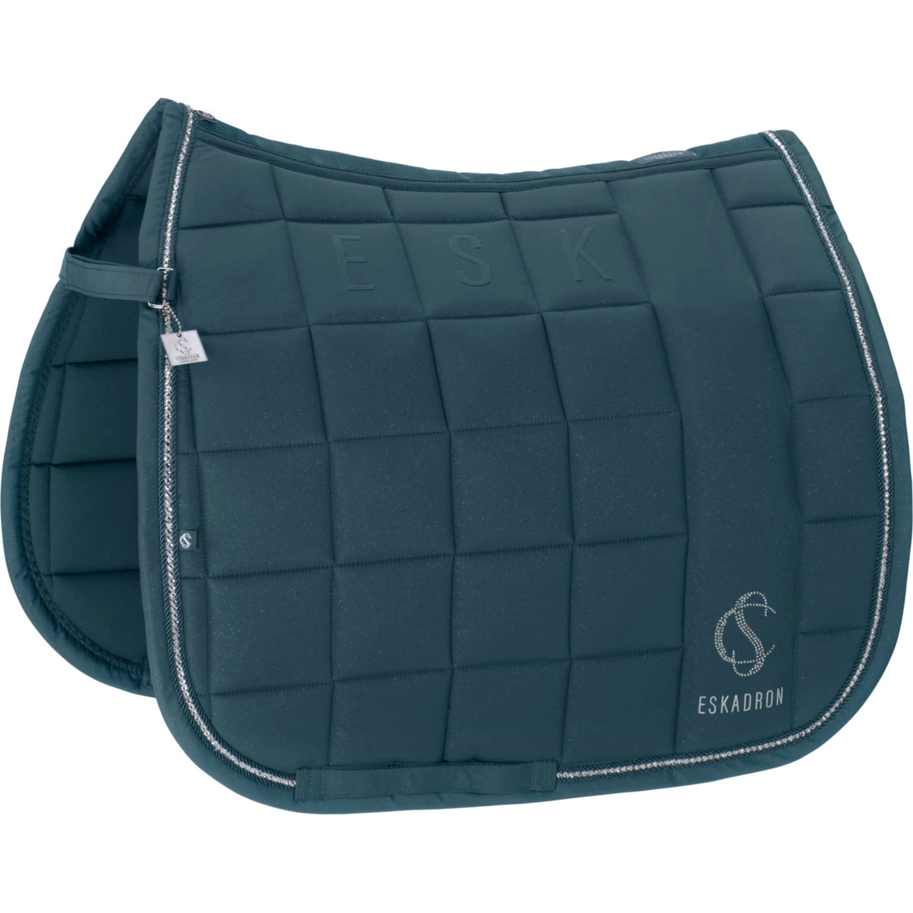 Eskadron Tapis de Selle Classic Sports Big Square Sparkle Dressage Ocean