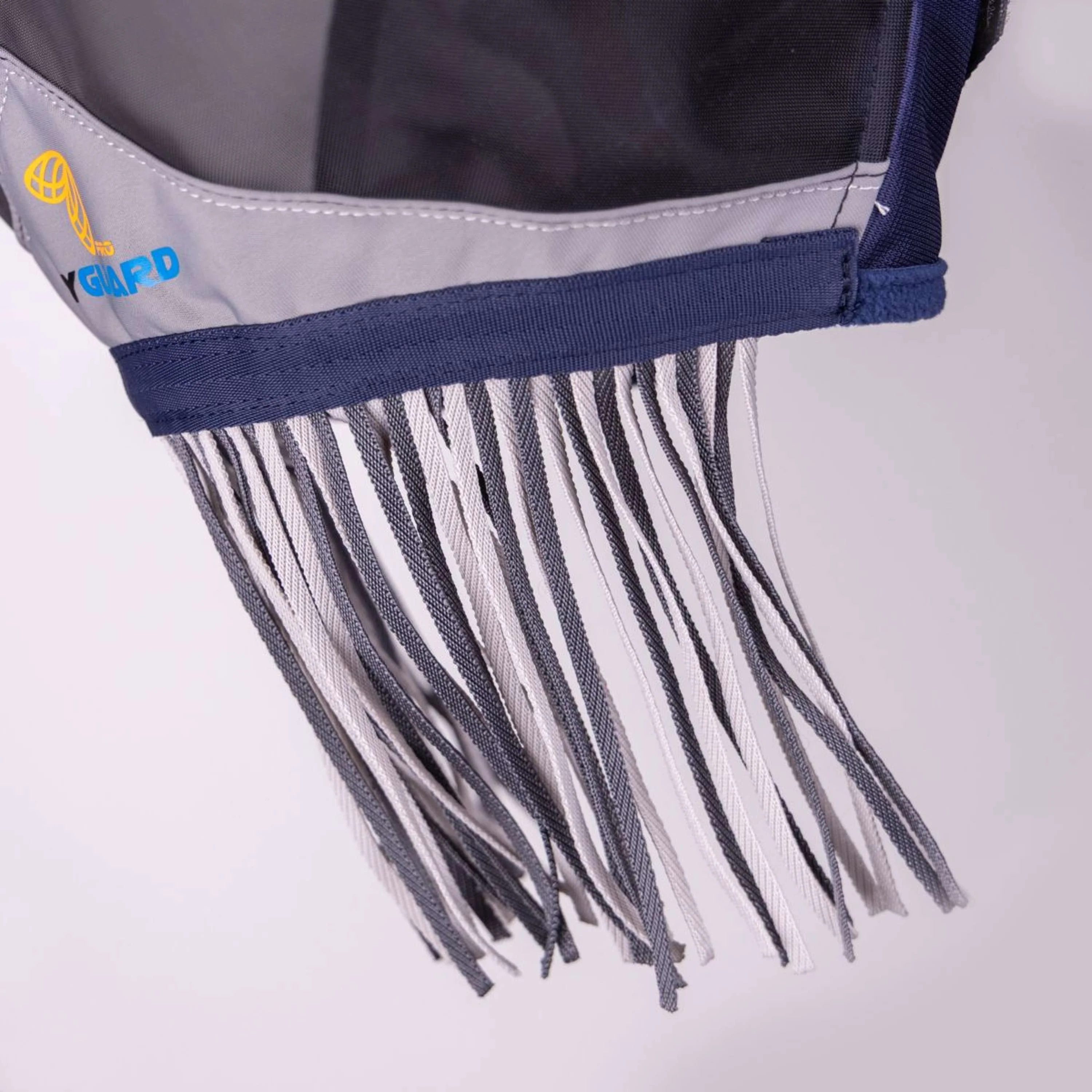 FlyGuard by Shires Masque Anti-Mouches Pro Fine Mesh sans Oreilles avec Franges Marin - Image 4