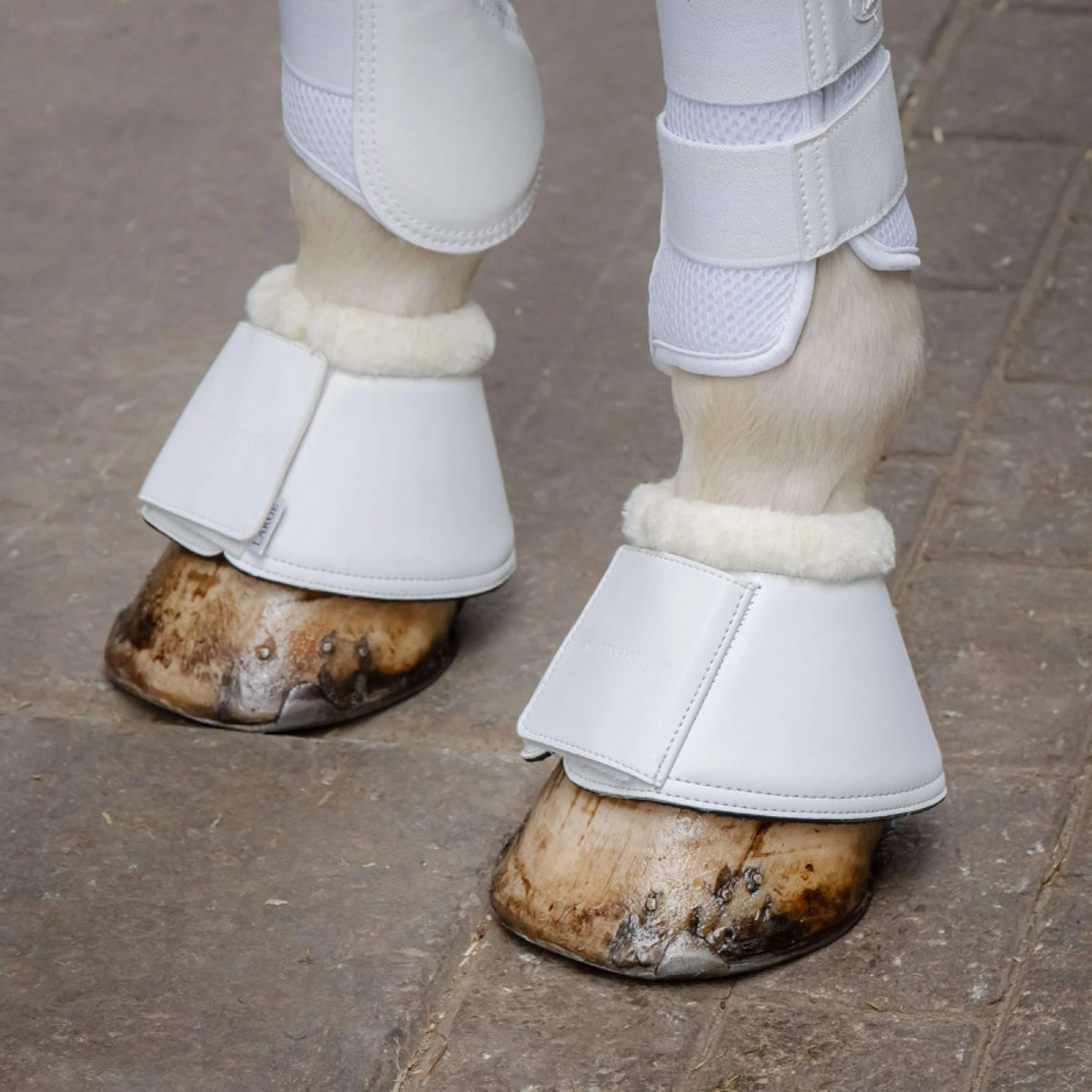 Harry's Horse Cloches d'Obstacles Excellent Faux Fur Blanc - Image 2