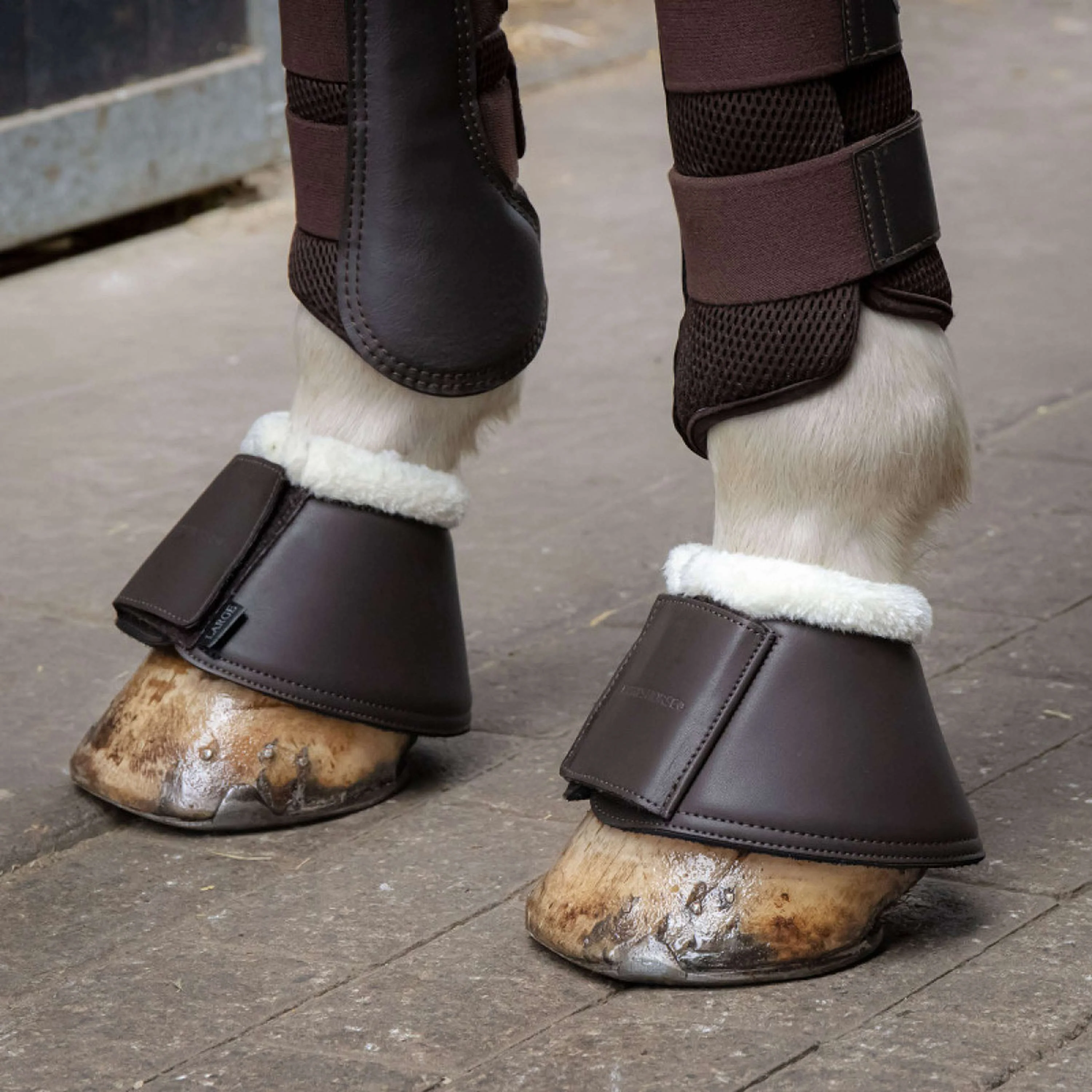 Harry's Horse Cloches d'Obstacles Excellent Faux Fur Marron - Image 2