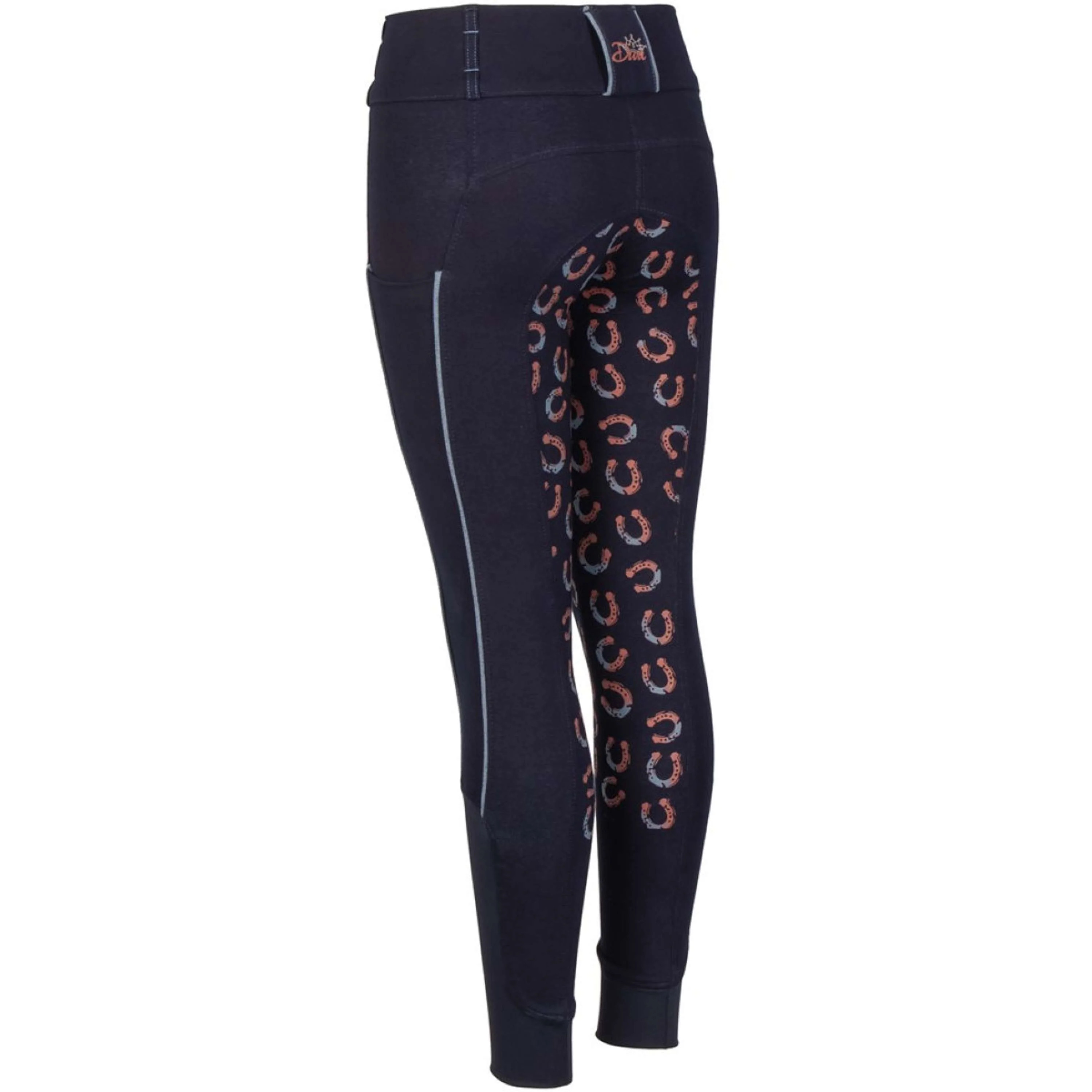 Harry's Horse Pantalon d'Équitation Equitights Diva Mauvewood Denim Full Grip Collegiate-Blue - Image 2