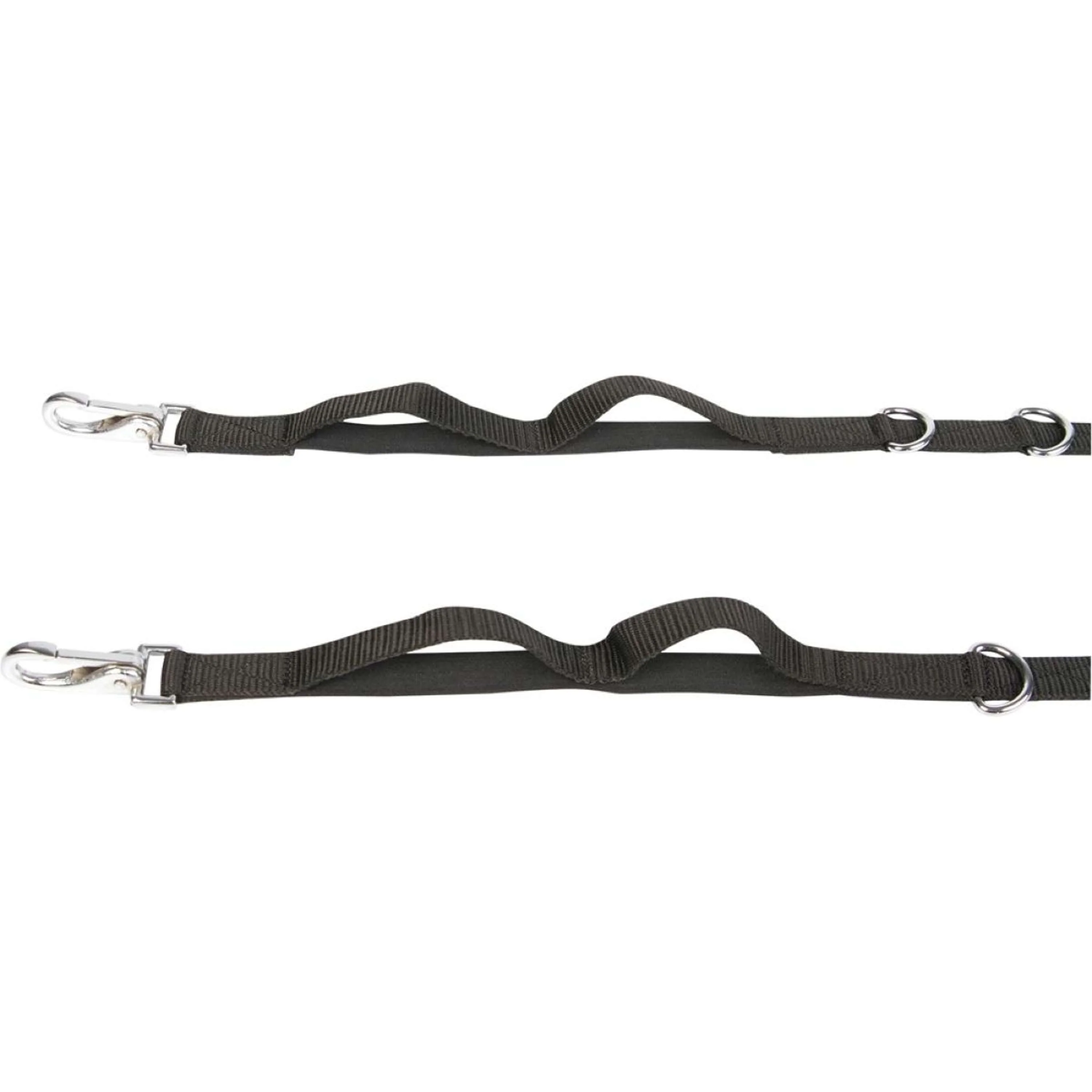 Harry's Horse Rênes Fixes Réglable avec Élastique Noir