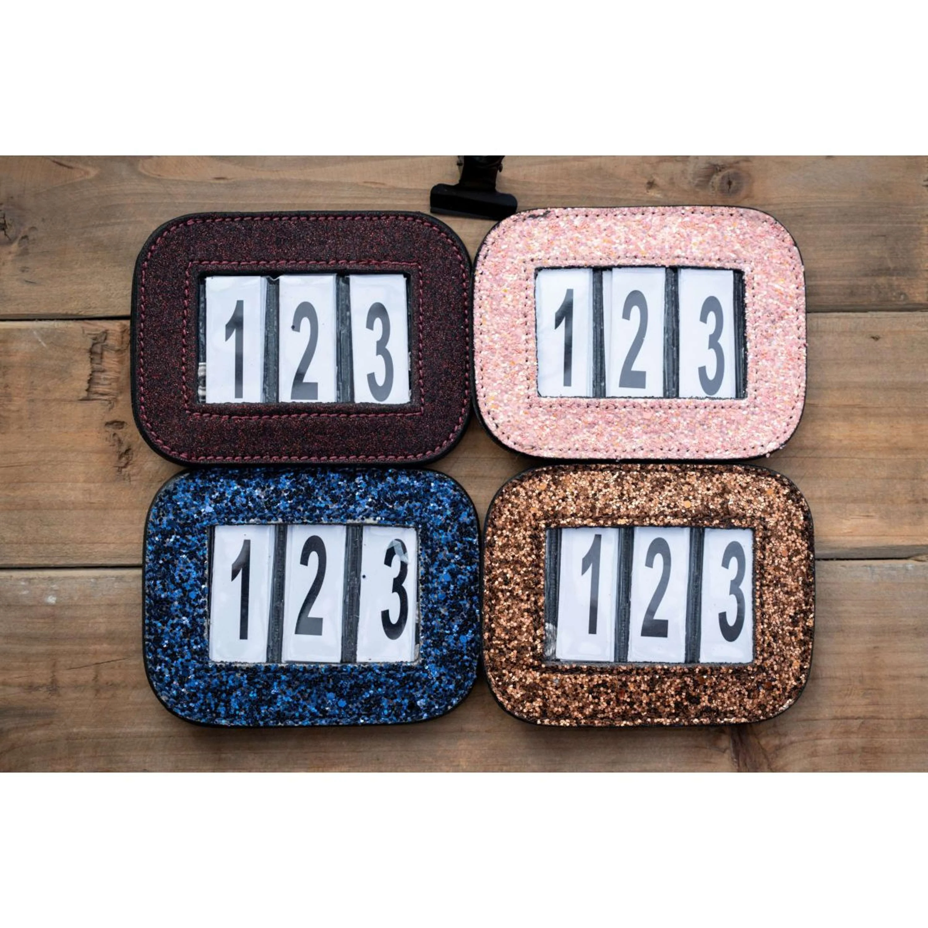 HB Chiffres de Bride Showtime Glitter Bordeaux - Image 3