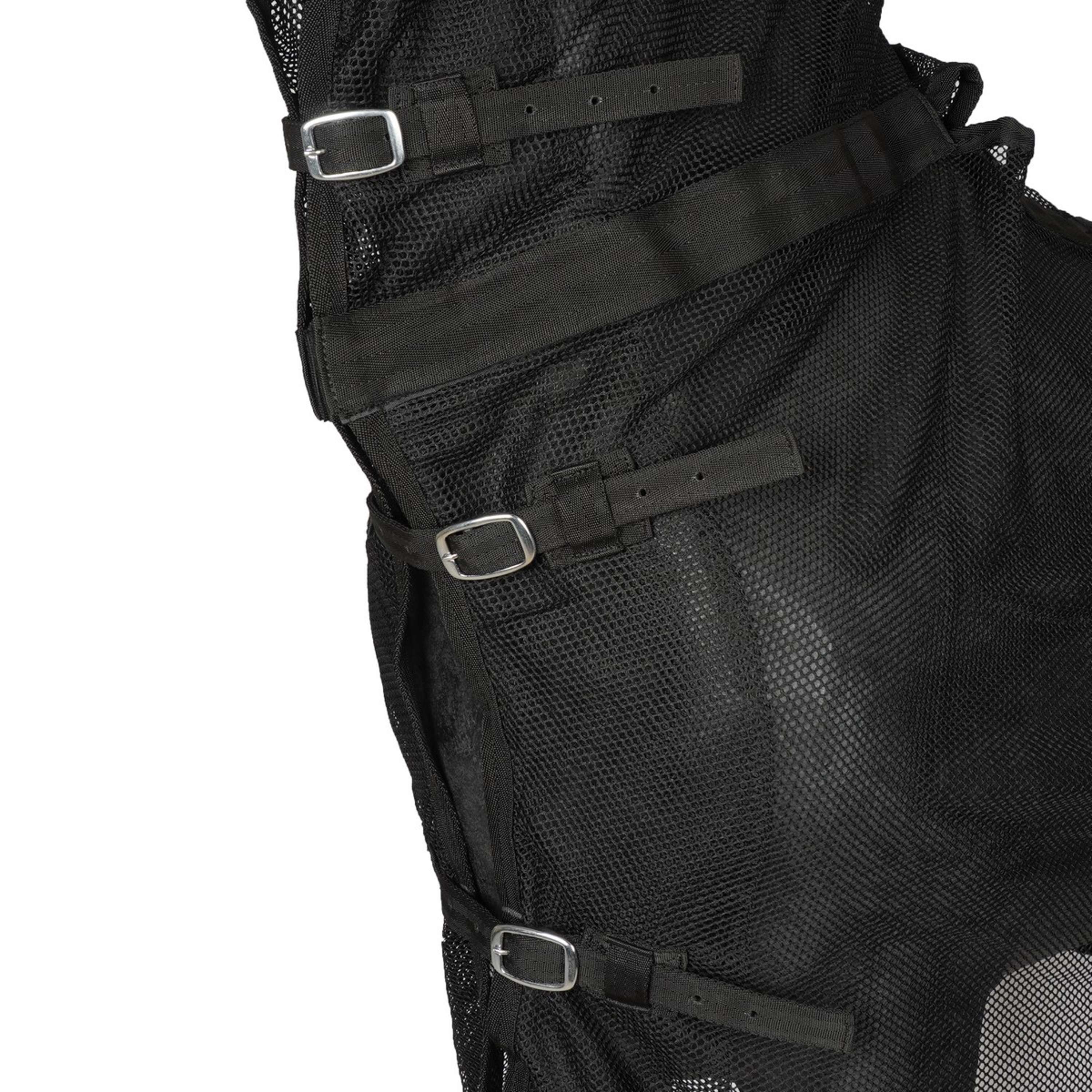 HB Couverture Anti-Mouches pour chevaux d'attelage avec Couvre-cou Noir - Image 3