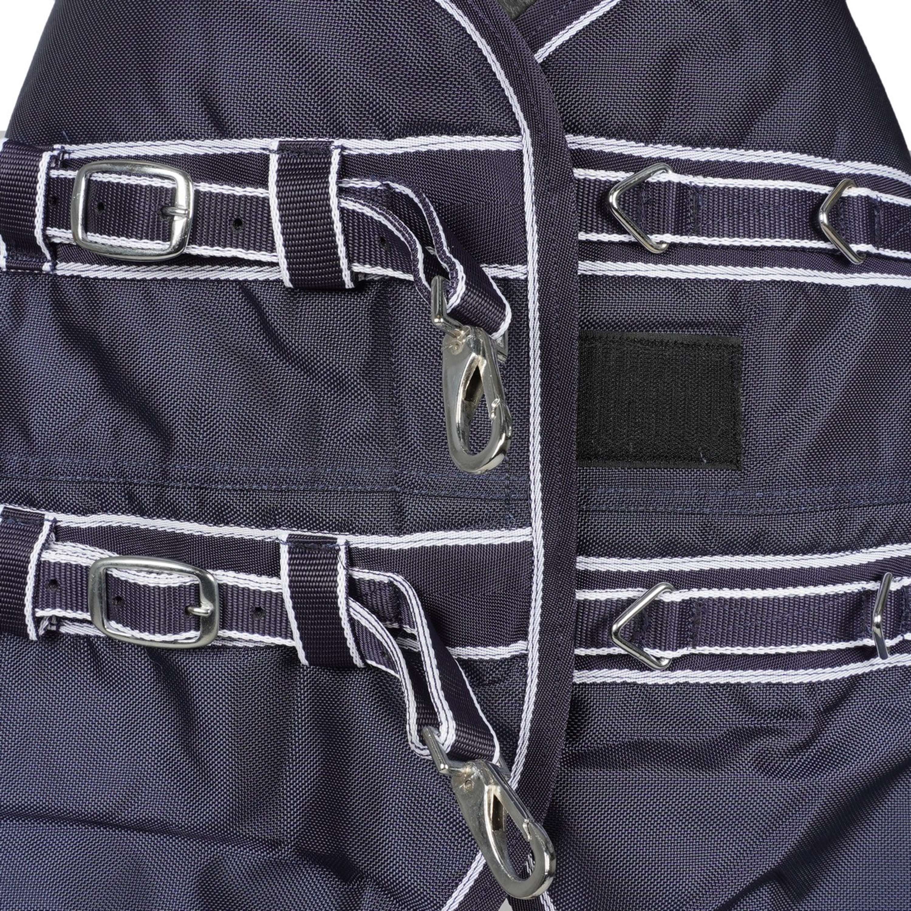 HKM Couverture d'Extérieur Premium 1680D 100g avec Teddy Doublure Bleu Foncé - Image 3